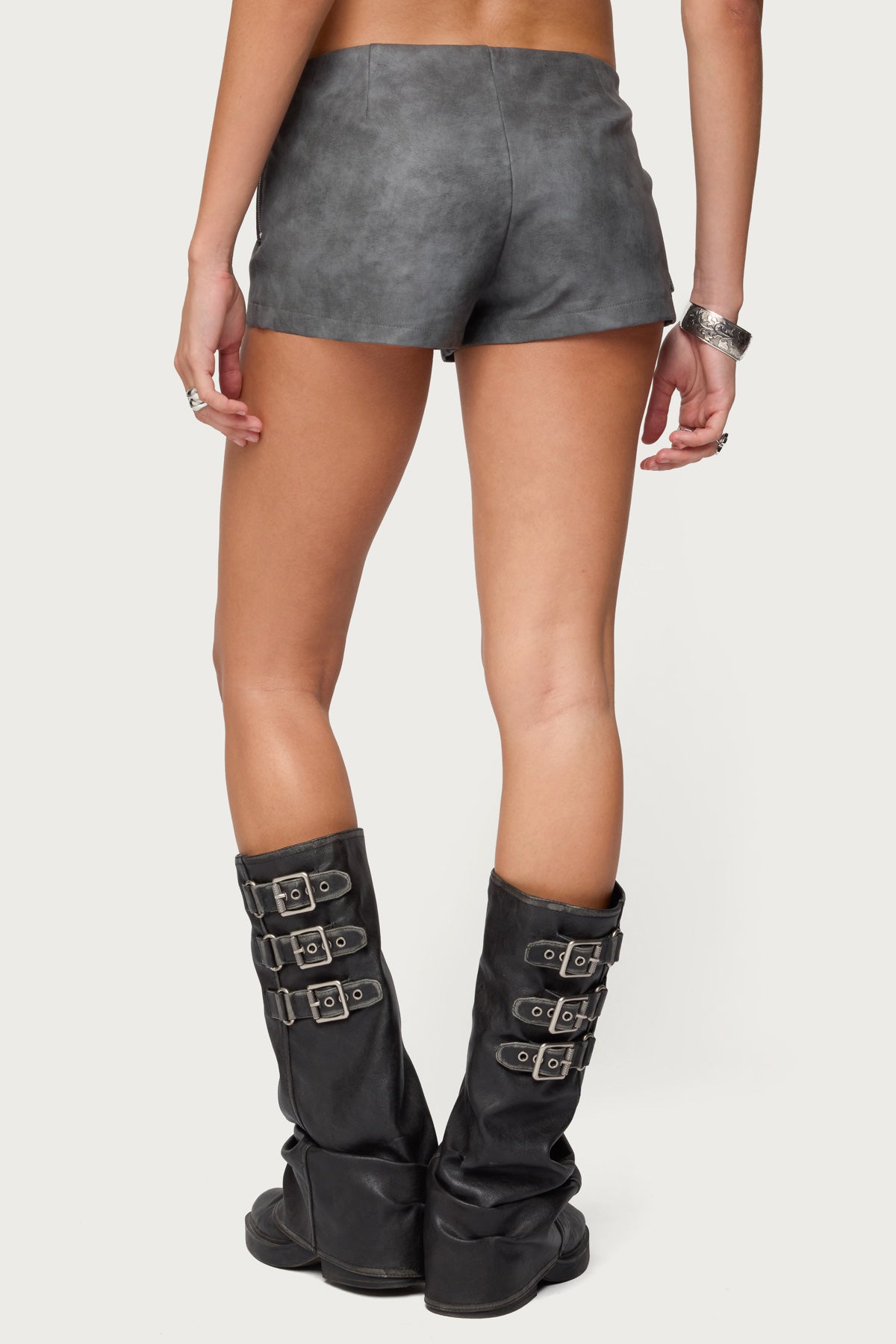 Houston Faux Leather Cargo Shorts-Juice Dress