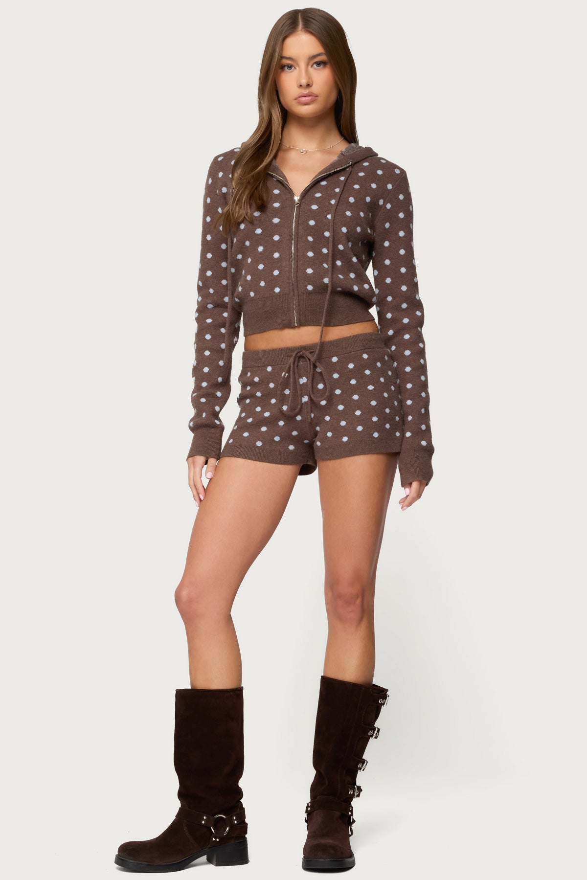 Kenny Polka Dot Knit Shorts-Juice Dress