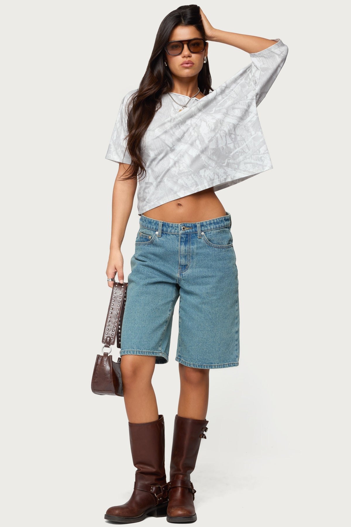 Davida Off Shoulder Camo Top-Juice Dress