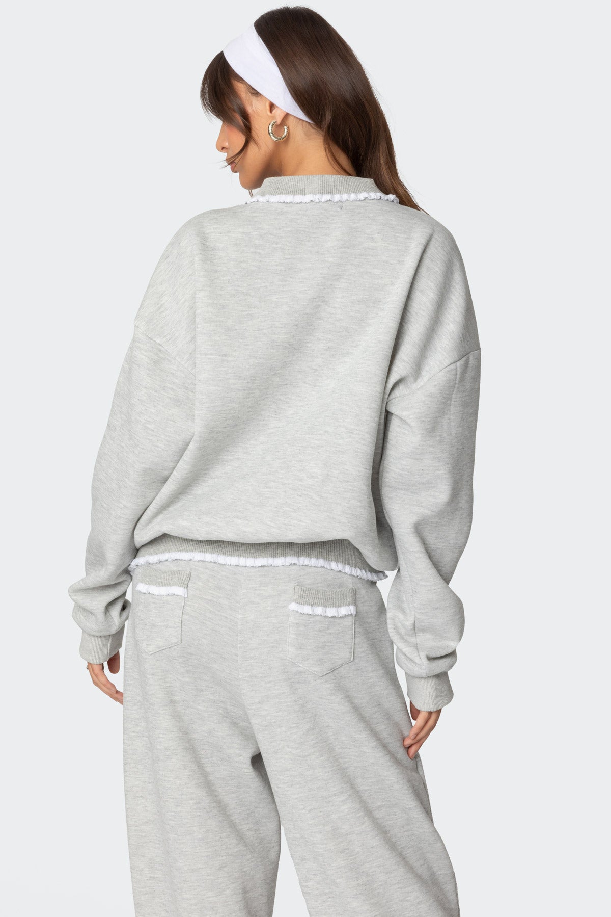 Ashtin Ruffle Trim Sweatshirt-Juice Dress