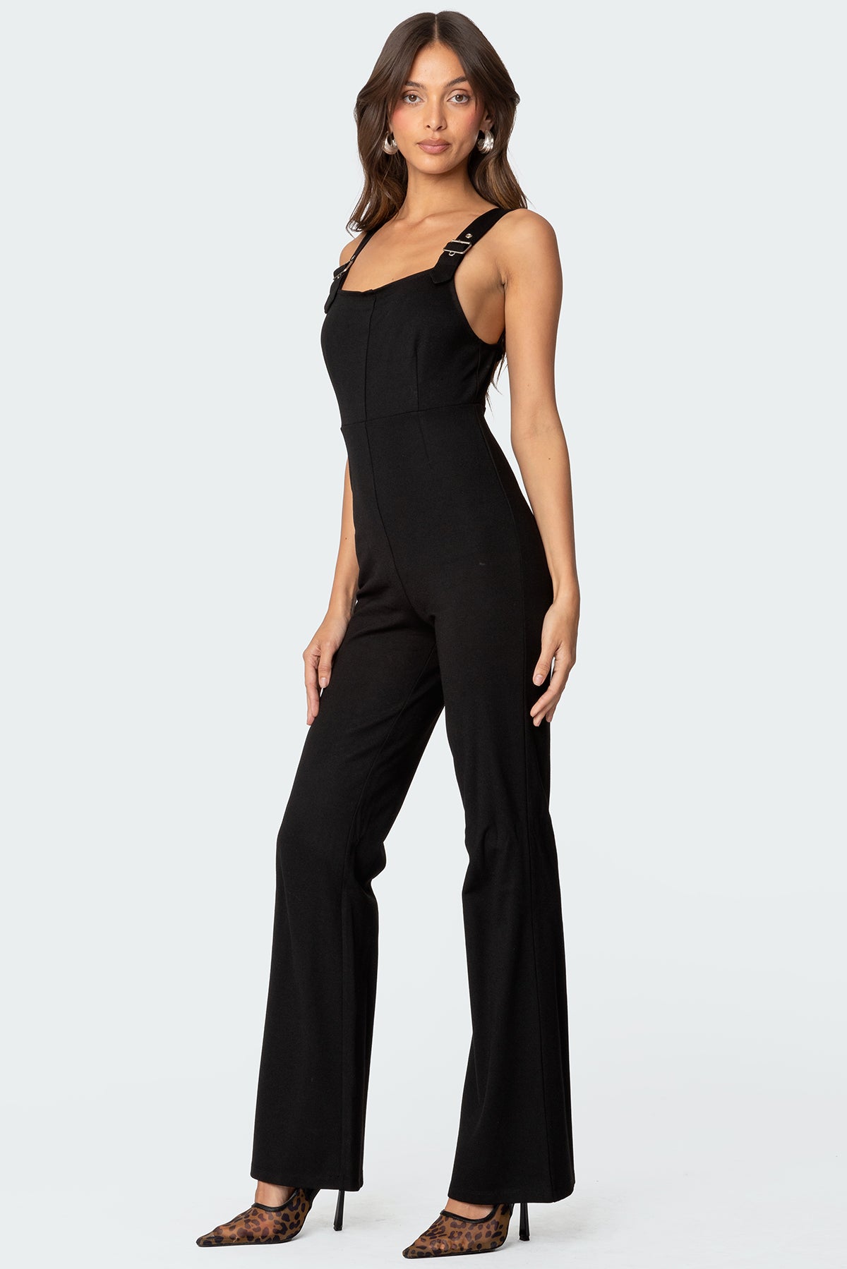 Bianka Buckle Strap Jumpsuit-Juice Dress