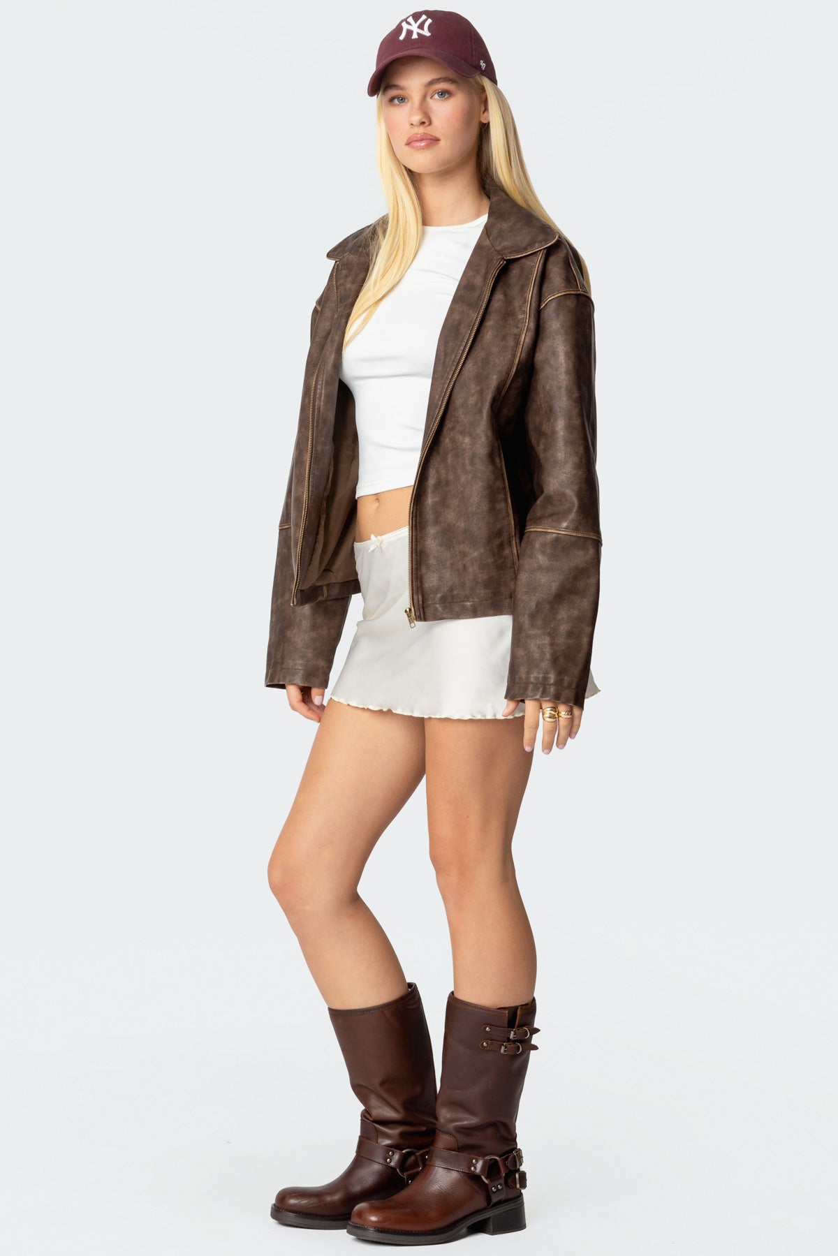 Bexley Bow Satin Effect Mini Skirt-Juice Dress