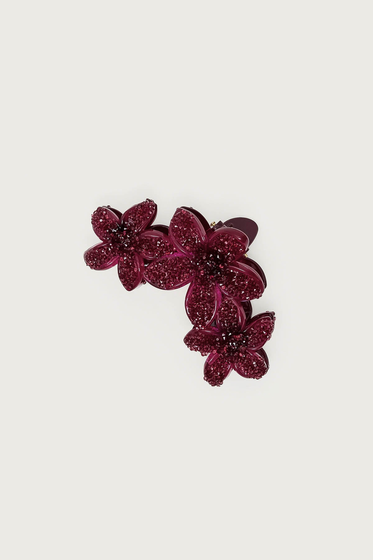 Faux Crystal Flower Hair Clip-Juice Dress