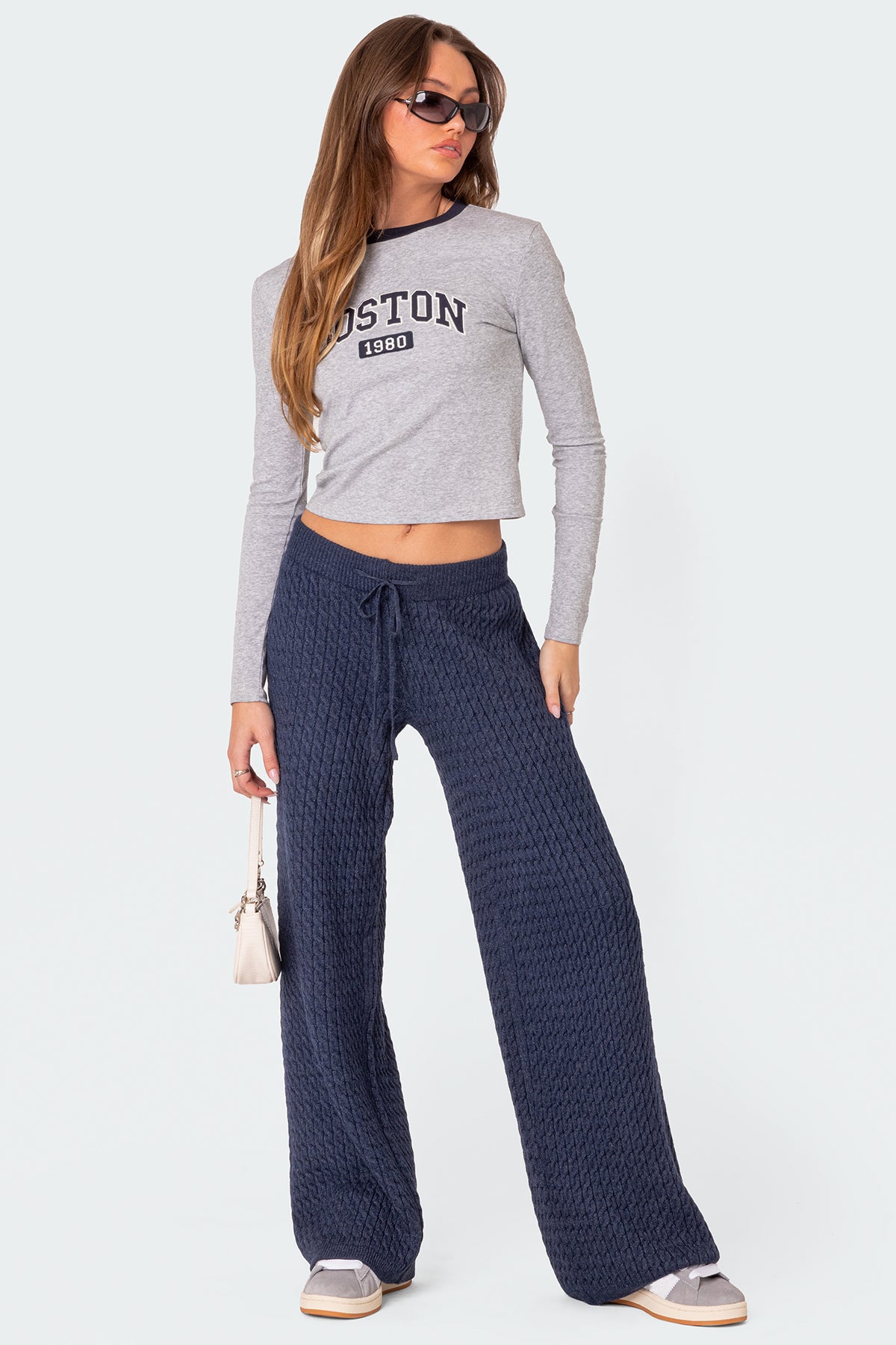Portia Relaxed Cable Knit Pants-Juice Dress