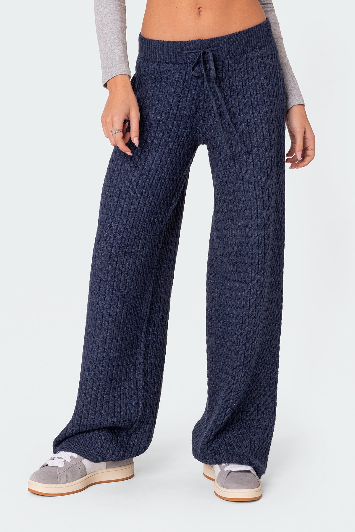 Portia Relaxed Cable Knit Pants-Juice Dress