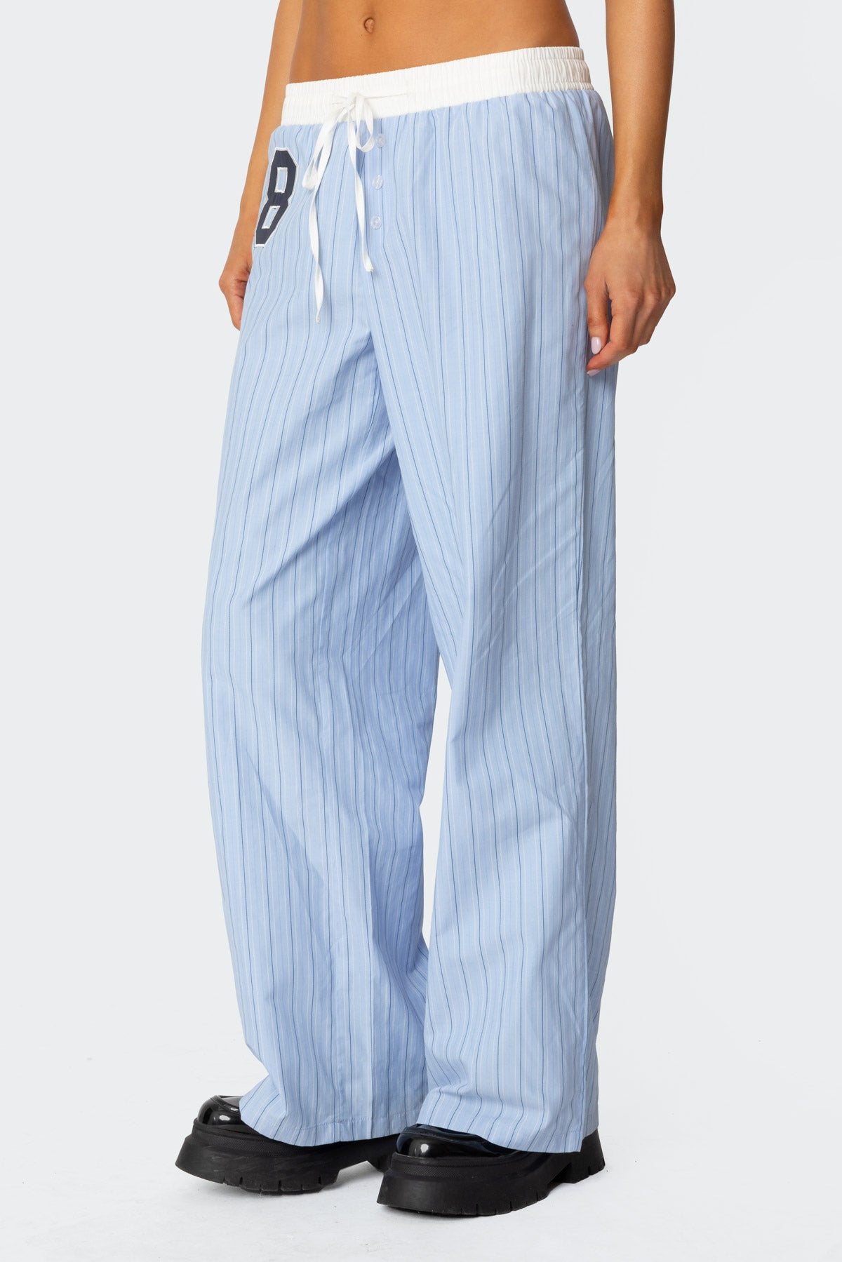 Erez Contrast Waist Striped Pants-Juice Dress