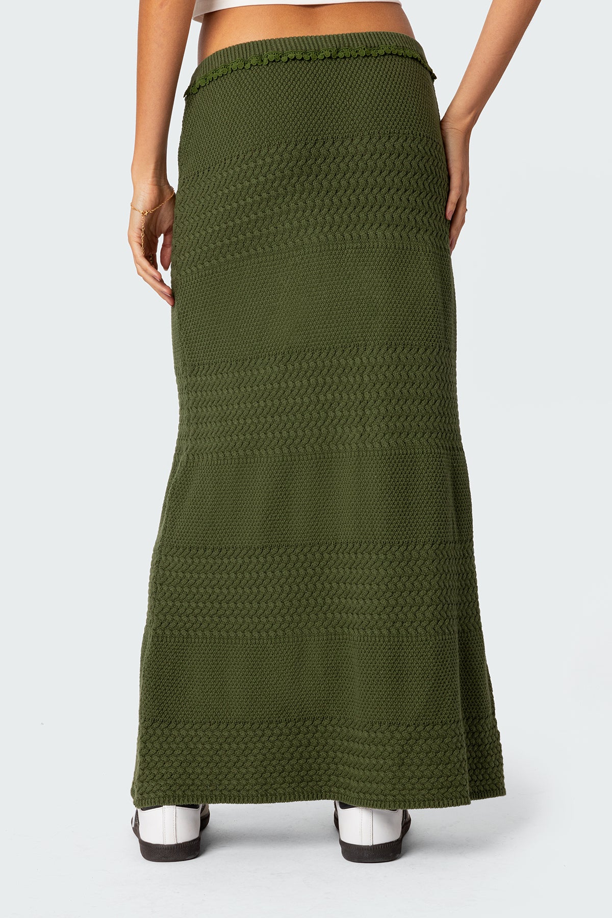 Garner Textured Knit Maxi Skirt-Juice Dress