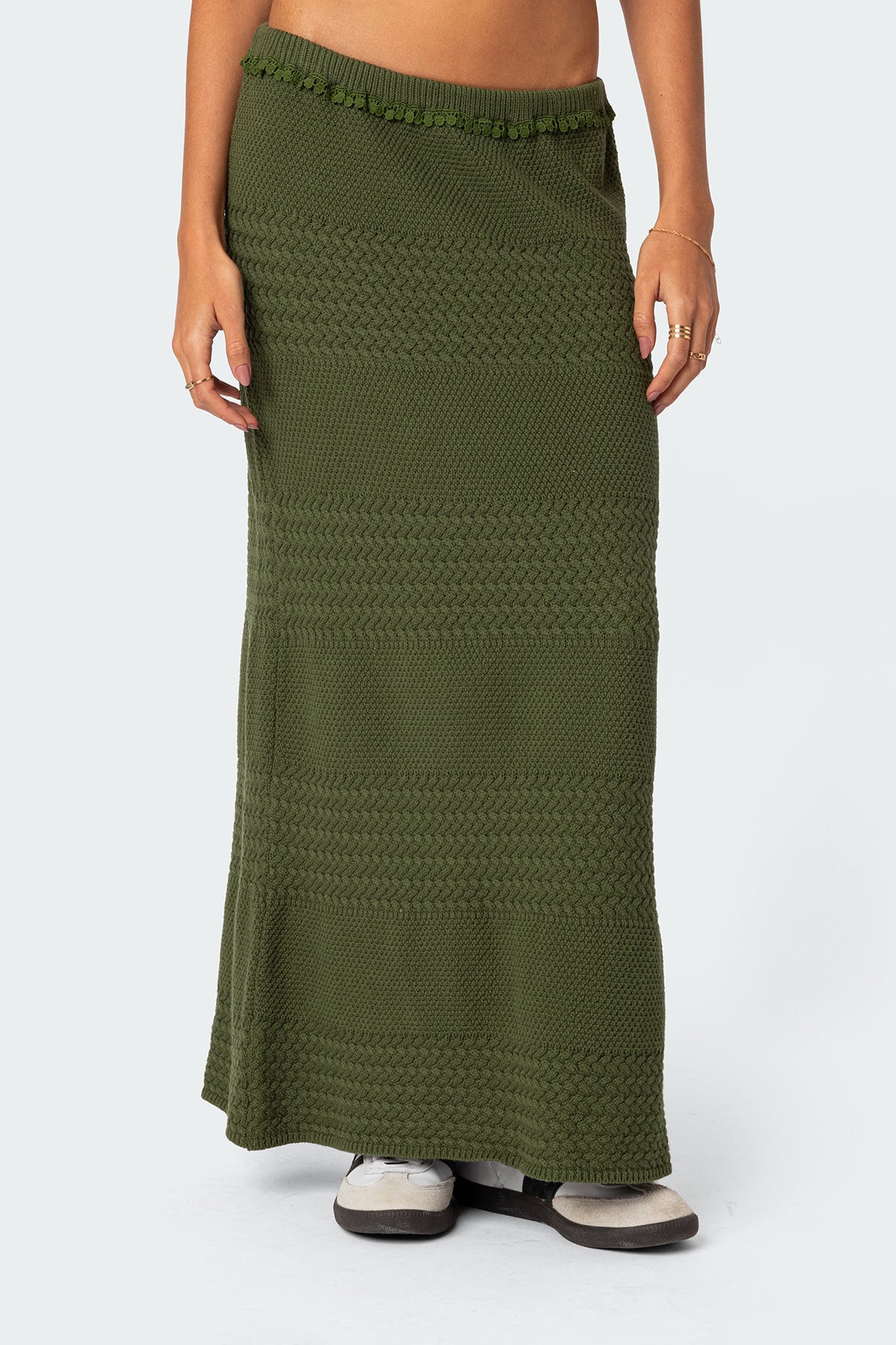 Garner Textured Knit Maxi Skirt-Juice Dress