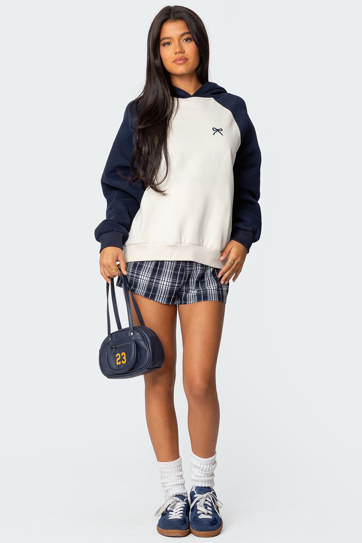 Raglan Bow Oversized Hoodie-Juice Dress