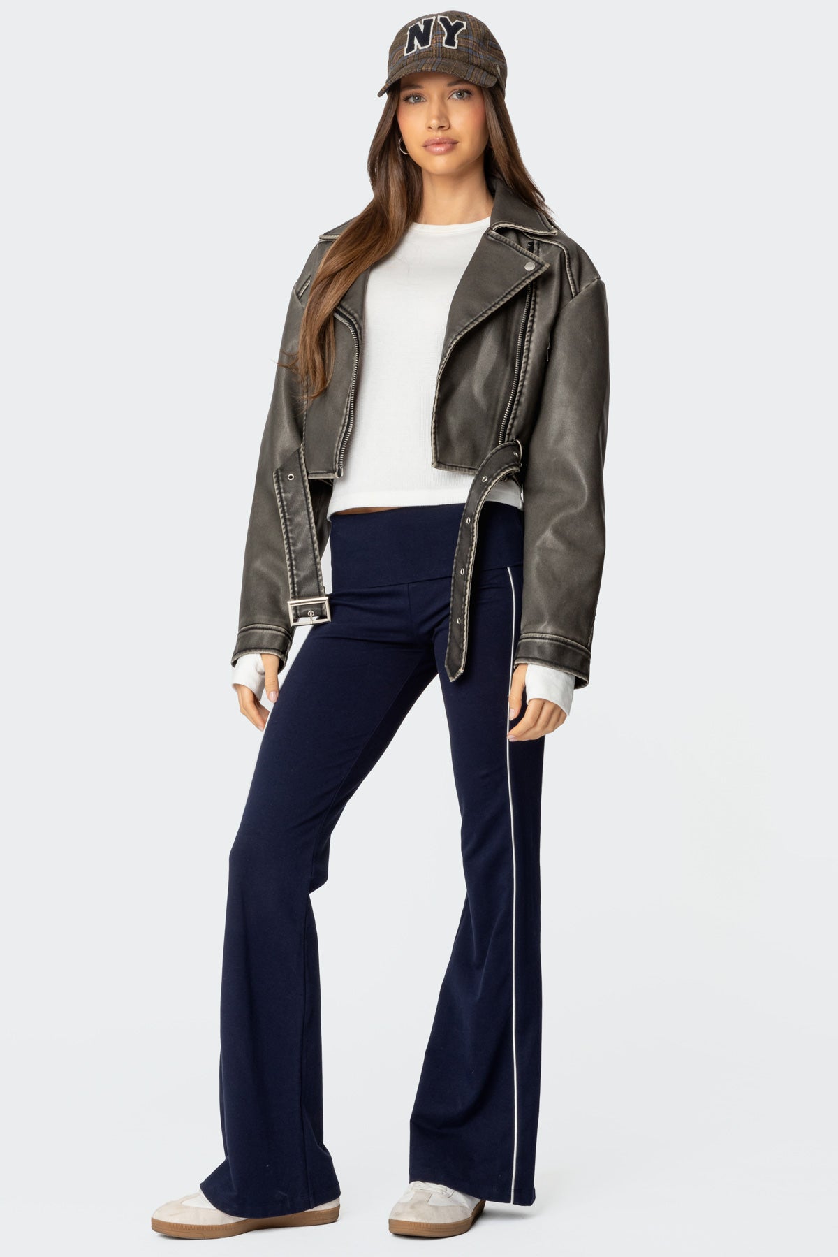 Livie Fold Over Flared Leggings-Juice Dress