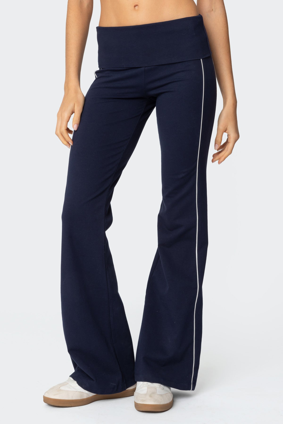 Livie Fold Over Flared Leggings-Juice Dress