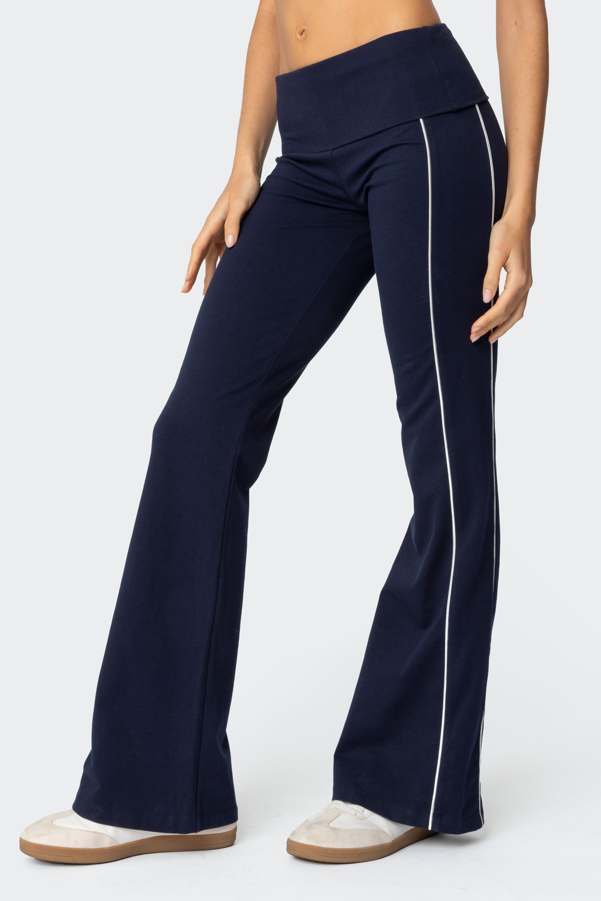 Livie Fold Over Flared Leggings-Juice Dress