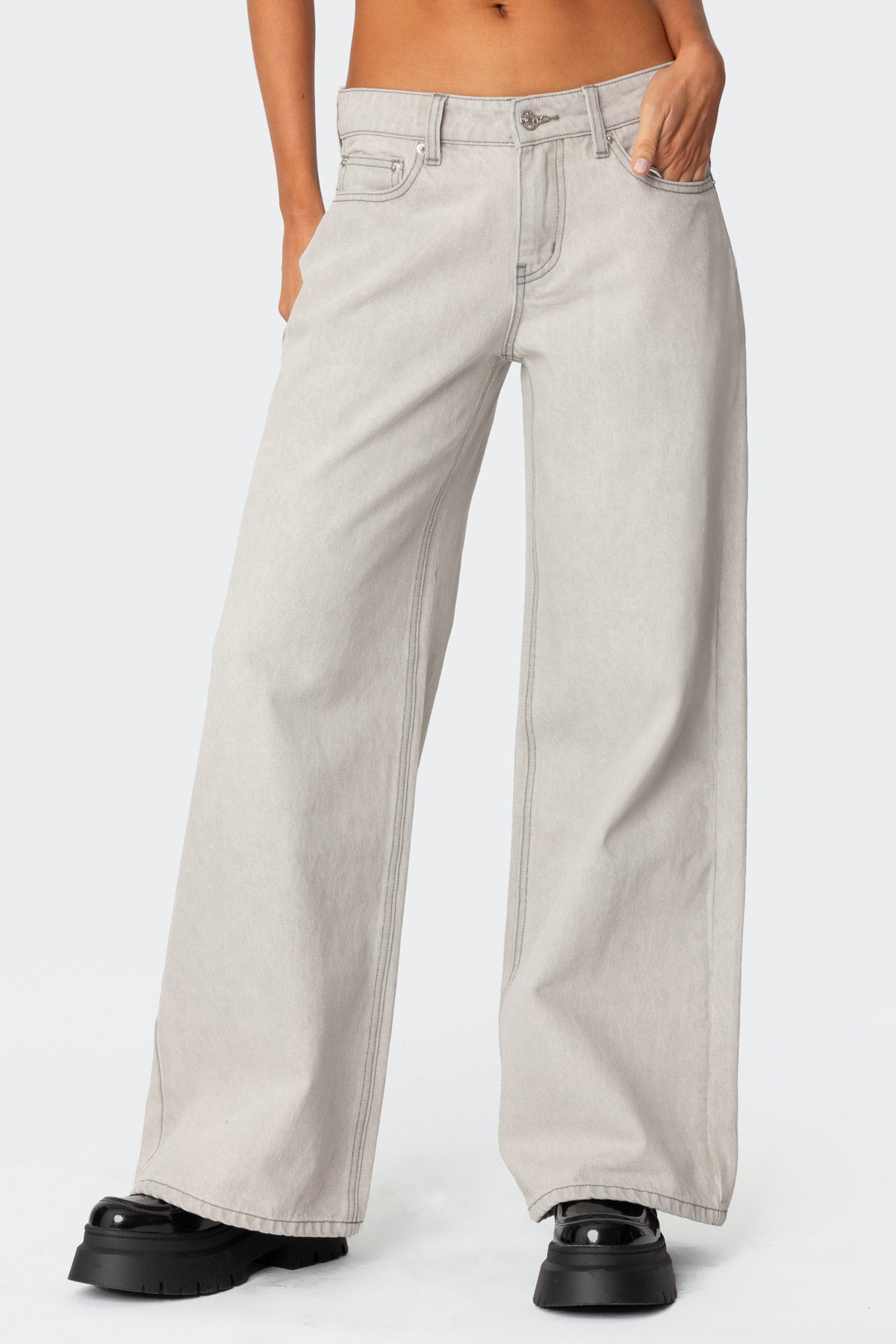 Casey Low Rise Baggy Jeans-Juice Dress