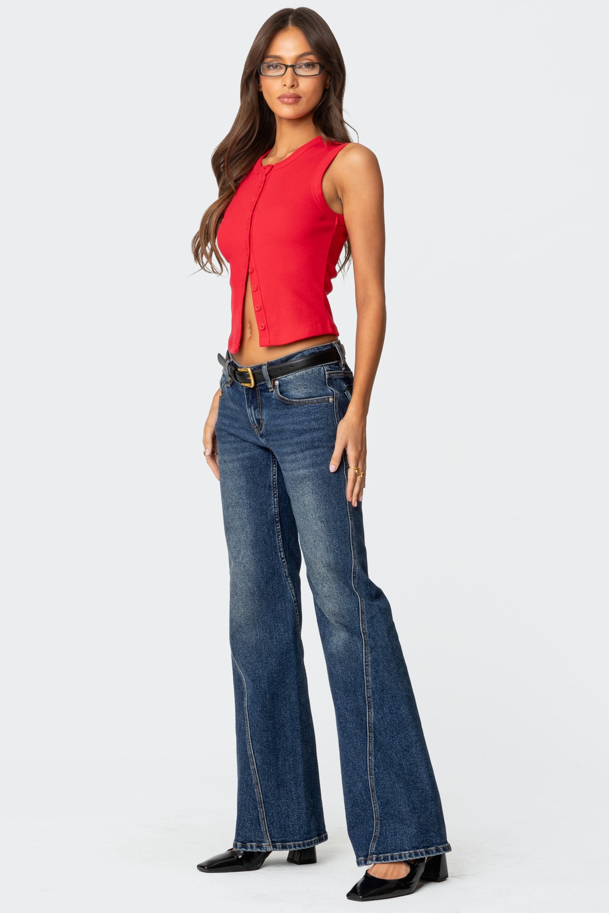 Basel Button Up Tank Top-Juice Dress