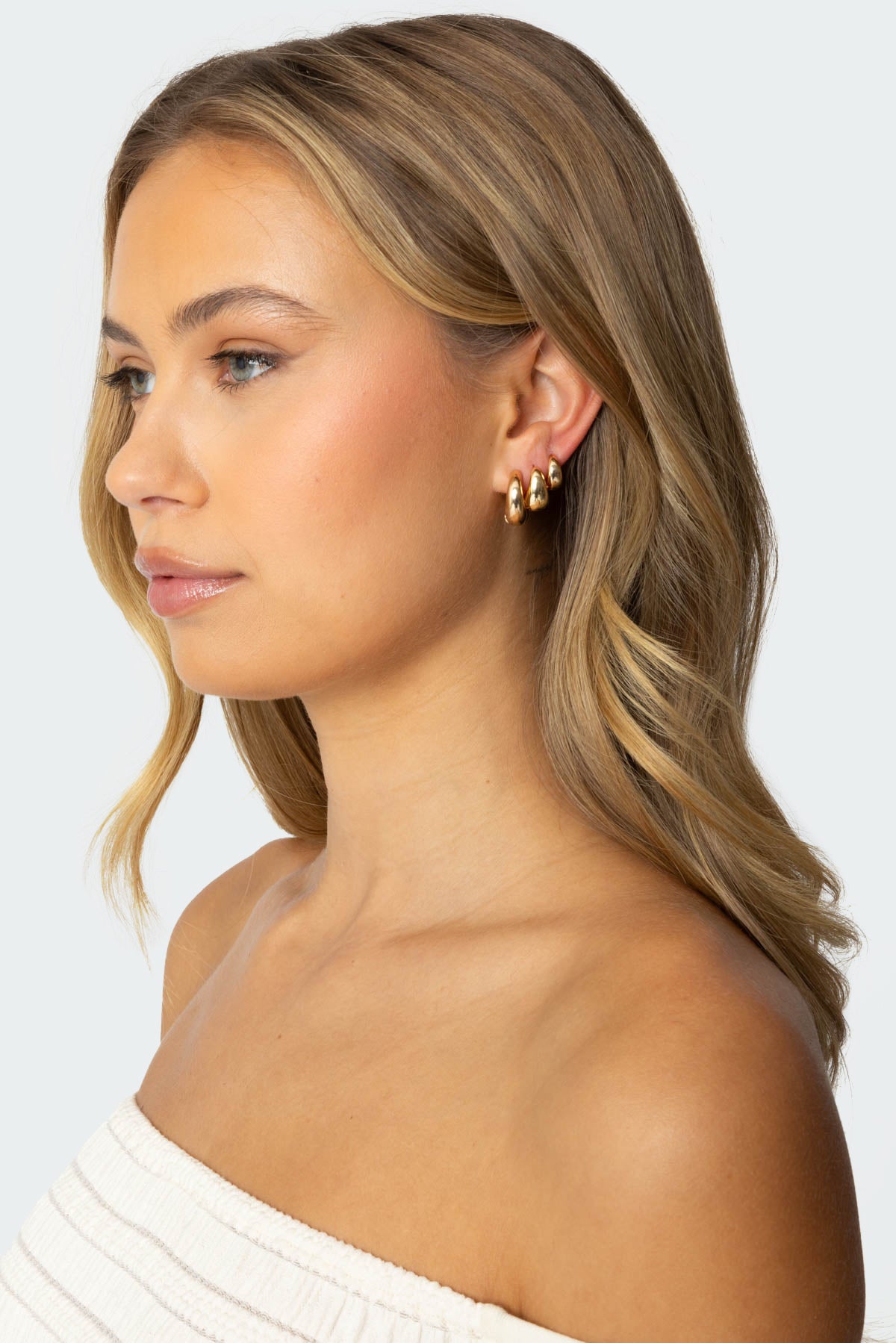 Chunky Hoop Earring Set-Juice Dress
