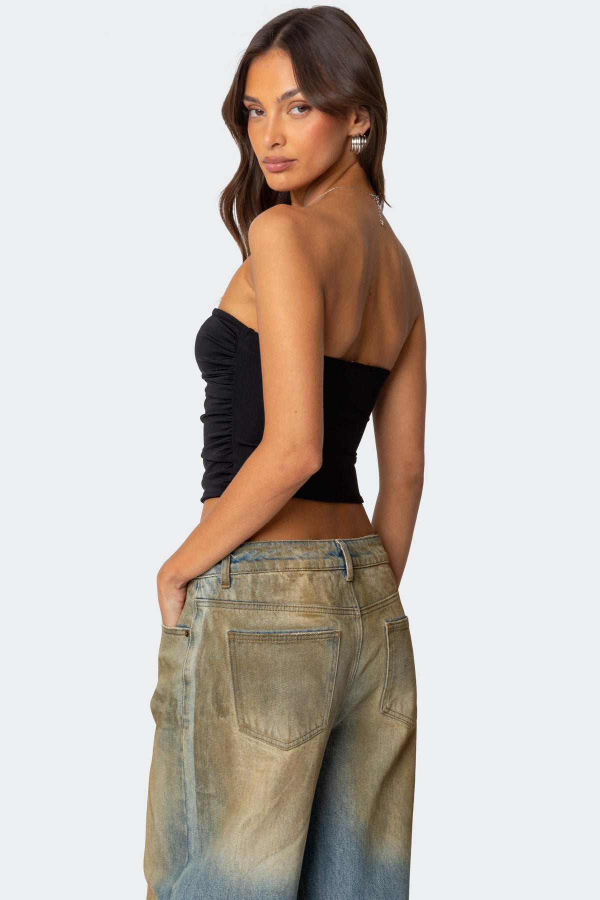 Ariella Cut Out Strapless Top-Juice Dress