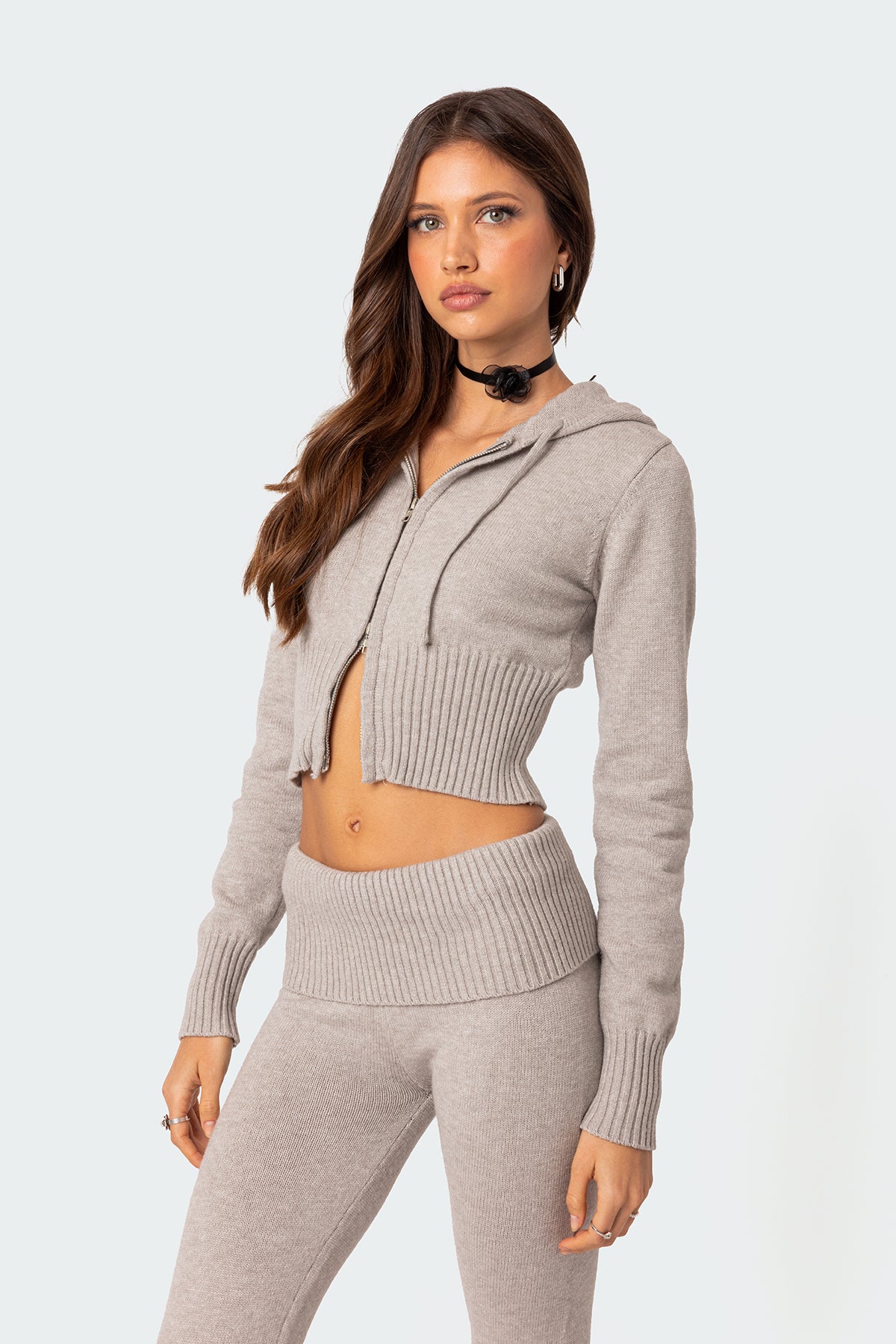 Desiree Knitted Hooded Cardigan-Juice Dress