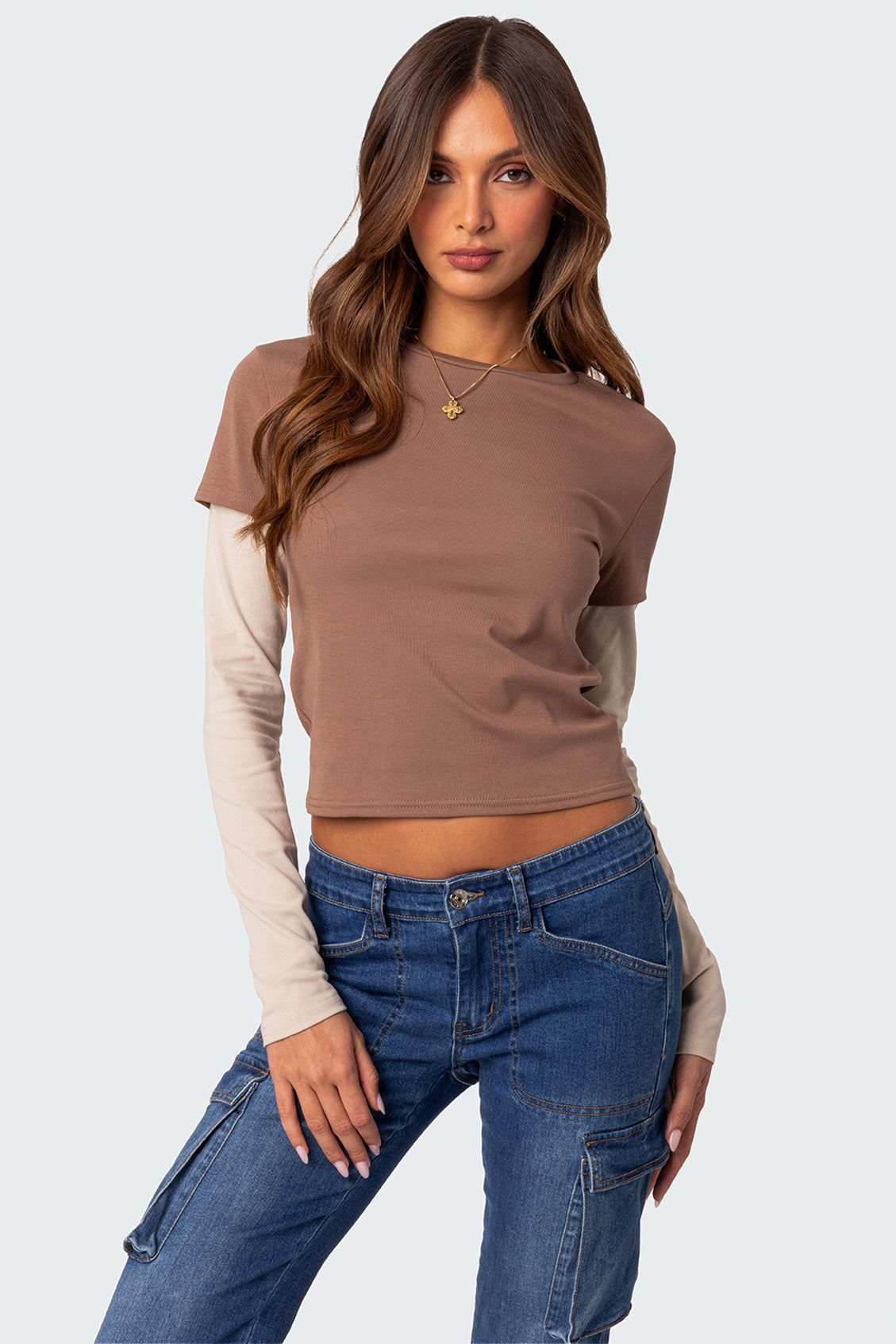 Mood Layered Long Sleeve T Shirt-Juice Dress