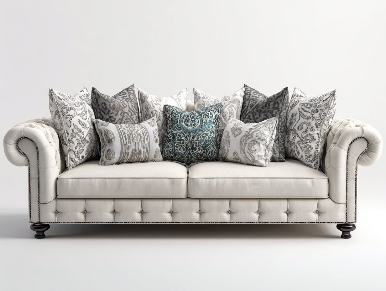 Canapé 2 places tissu 175x90x85 cm - beige - style classique