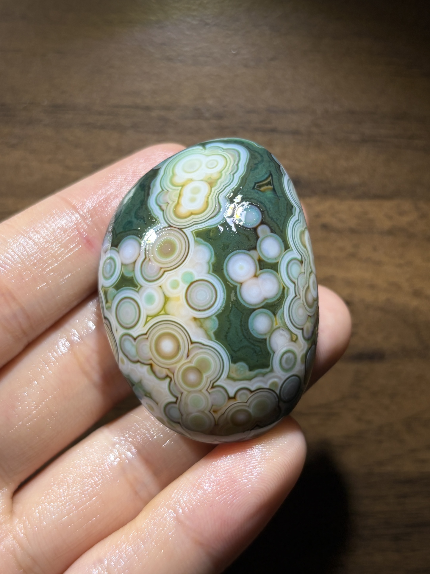 Mongolian Gobi flower‑eye agate（C2）                    Raw Agate 
Size | 1.97×1.42×0.91 in