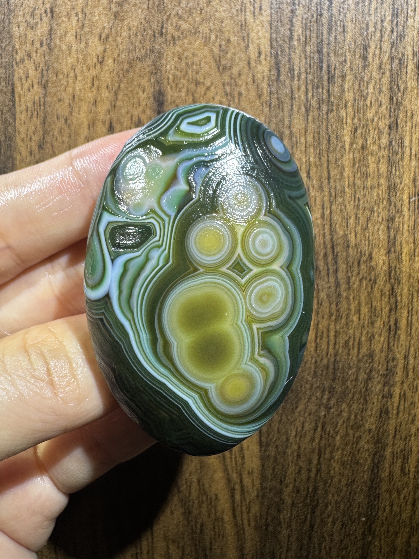 Mongolian Gobi Flower-Eye Agate (C44) 2.32×1.54×1.14 in