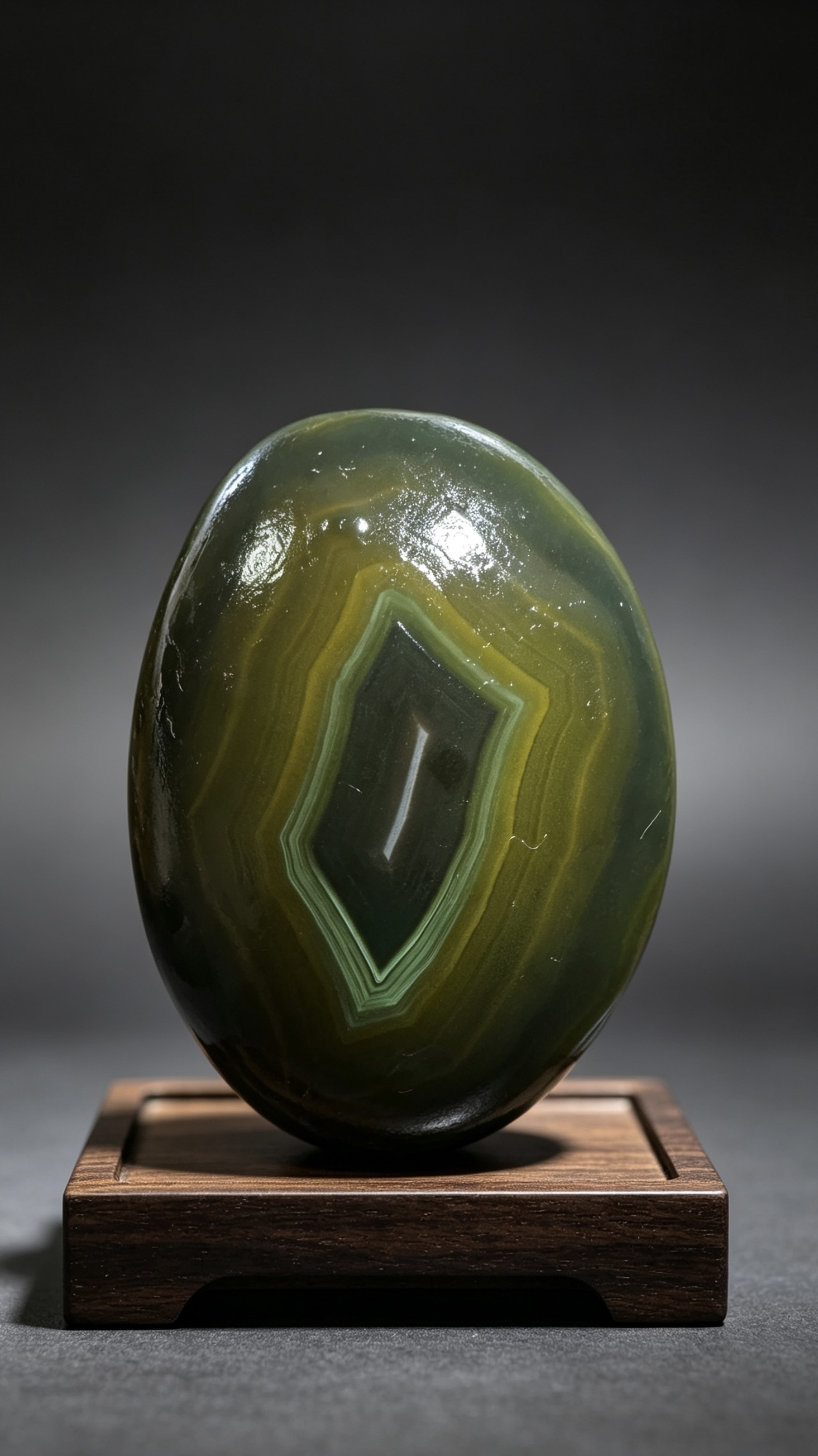 Mongolian Gobi Flower-Eye Agate (C36) 2.05×1.57×1.38 in