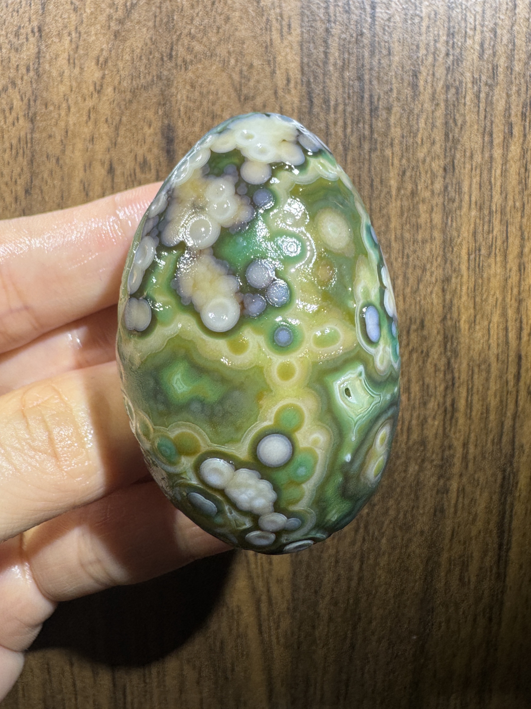 Mongolian Gobi Flower-Eye Agate (C37) 2.36×1.54×1.18 in