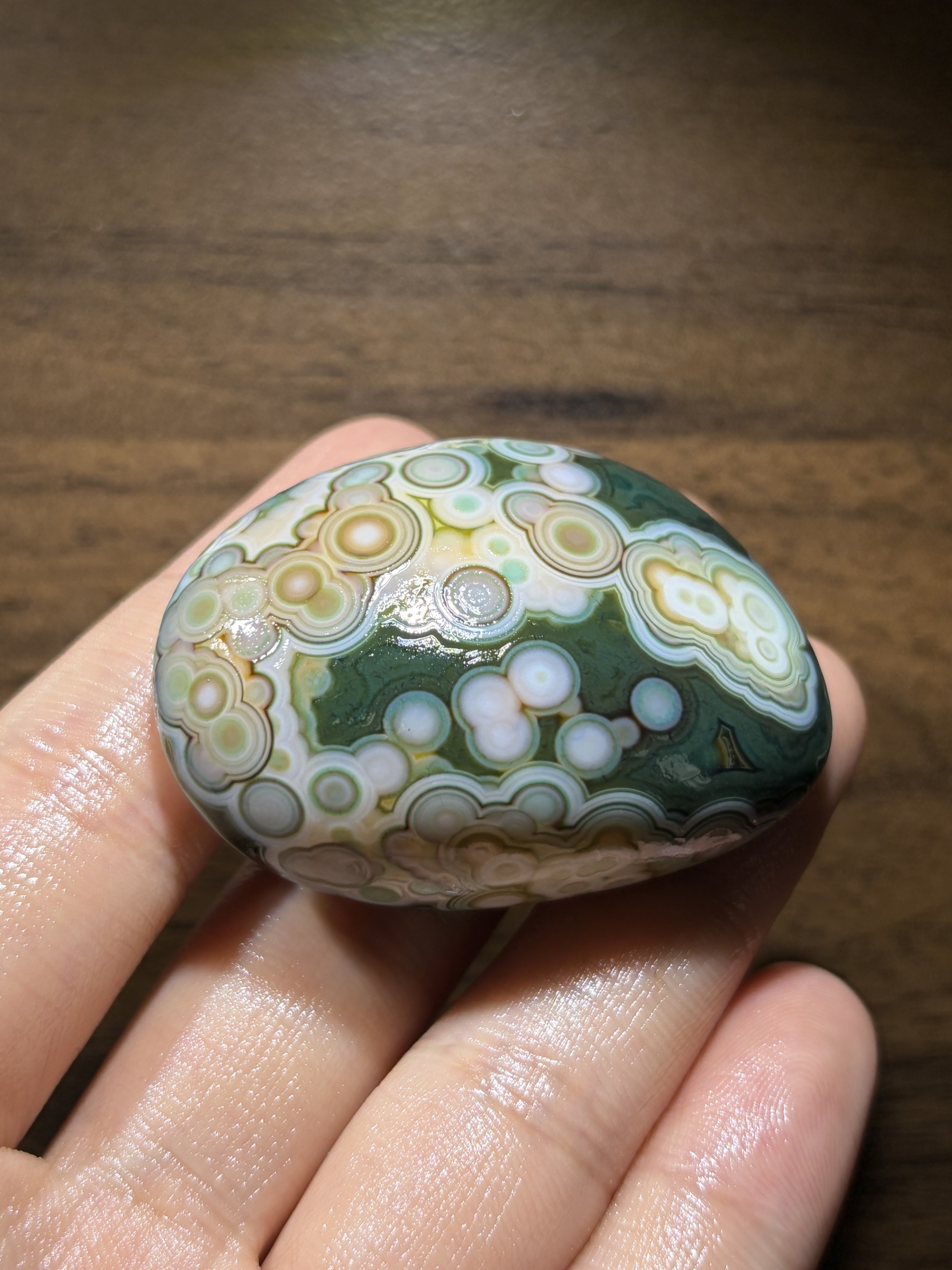 Mongolian Gobi flower‑eye agate（C2）                    Raw Agate 
Size | 1.97×1.42×0.91 in