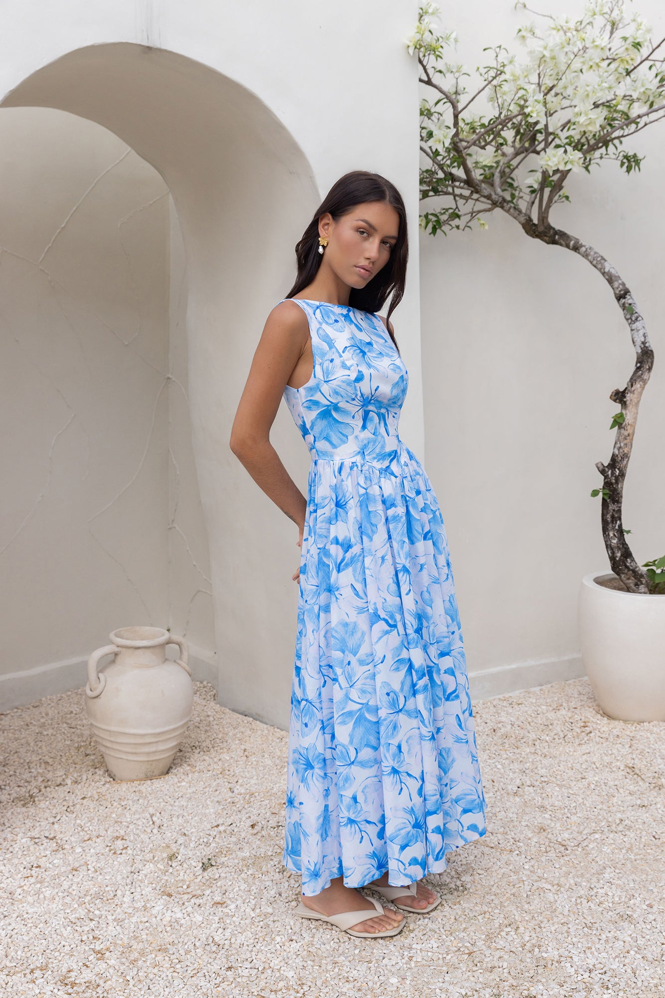 The Voyage Edit Maxi Dress Blue-Seaa Fashion