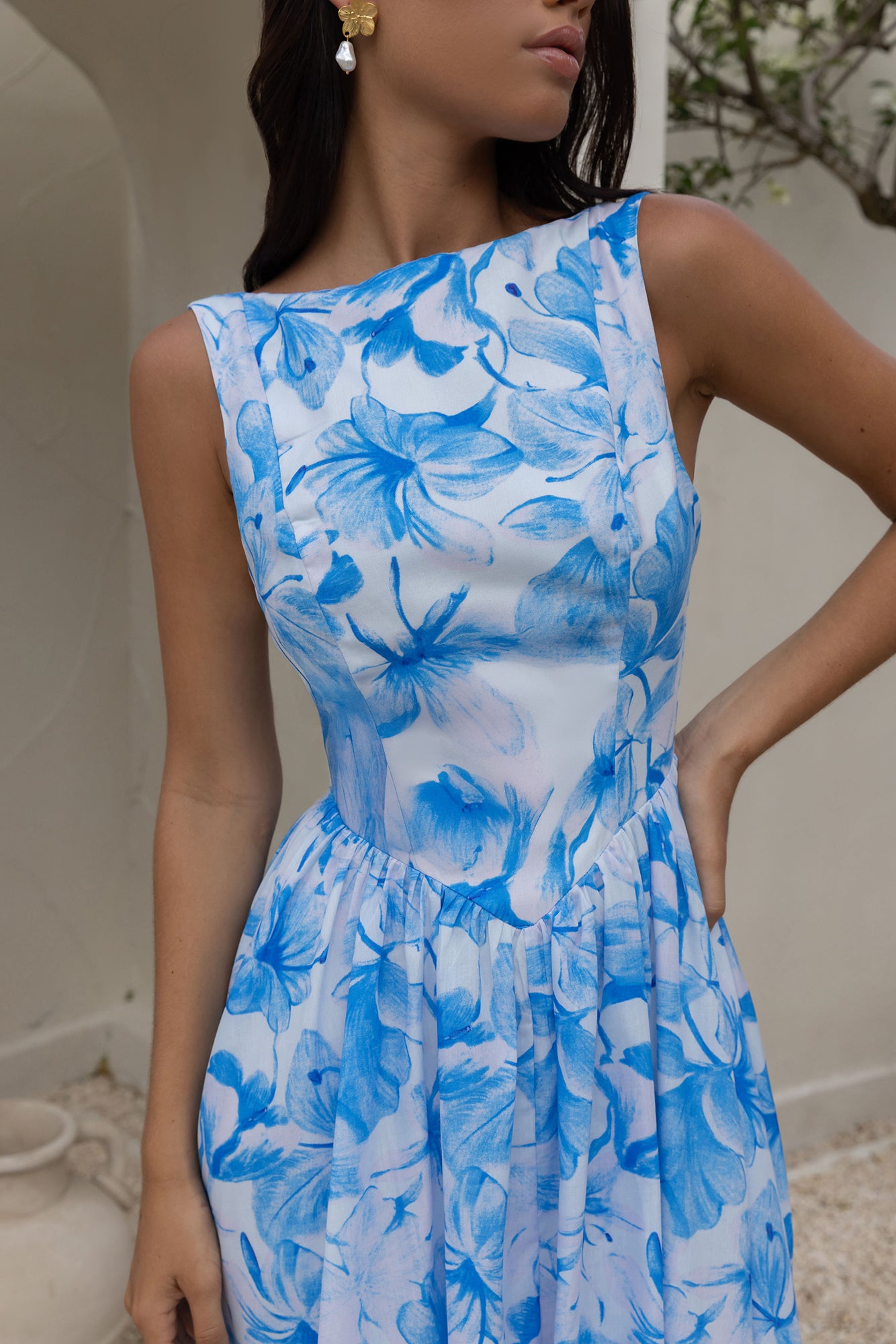 The Voyage Edit Maxi Dress Blue-Seaa Fashion