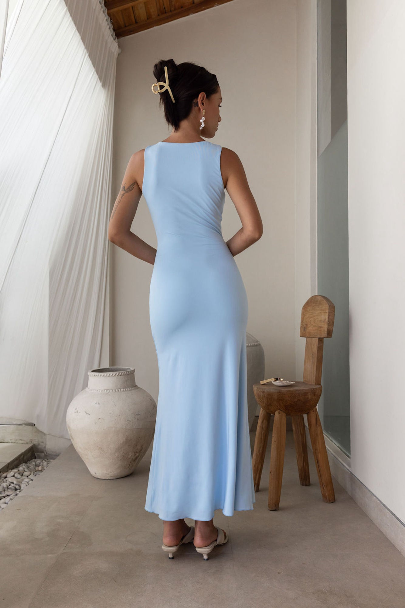 Coastal Caprice Maxi Dress Blue-Seaa Fashion