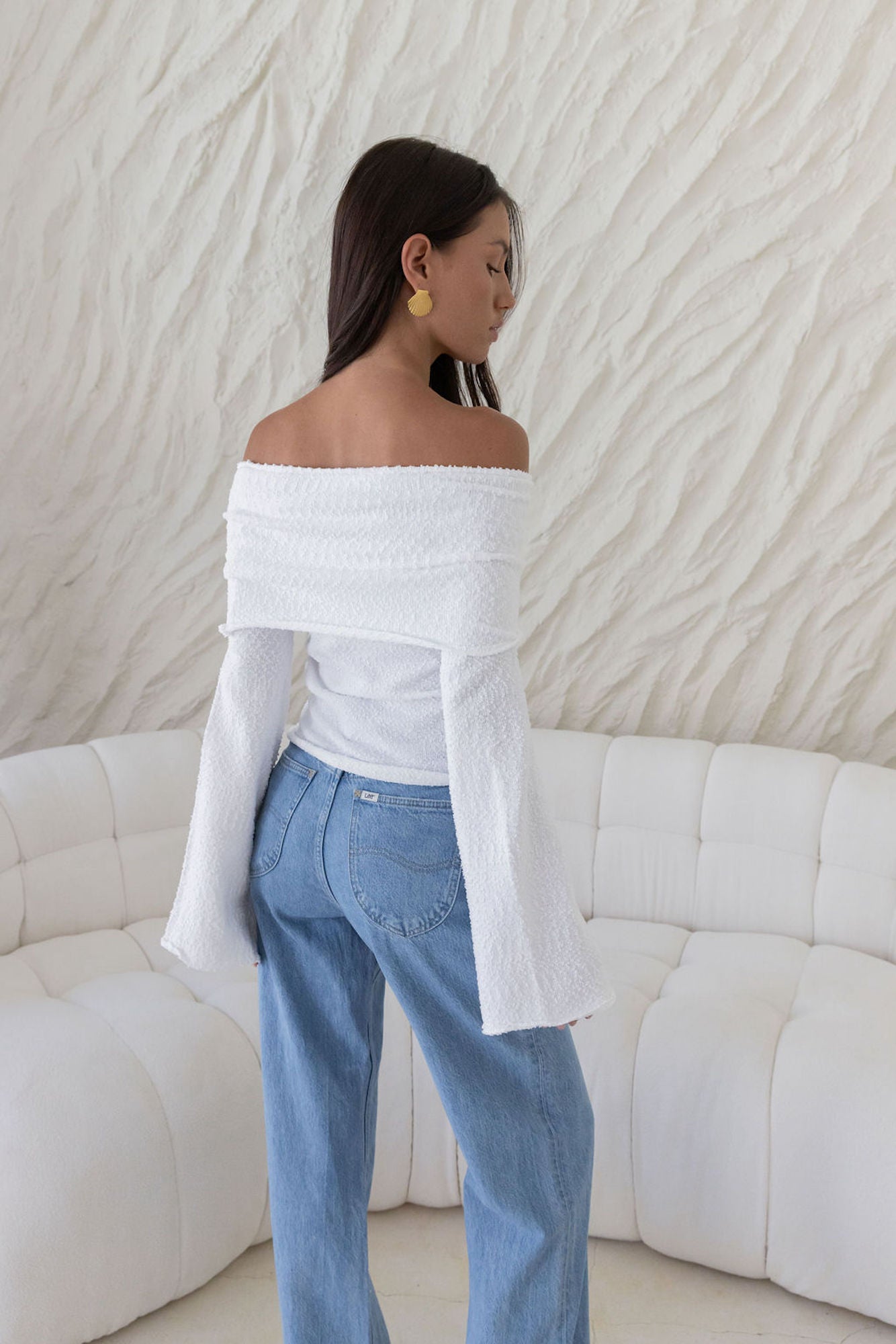 First Class Fantasy Off Shoulder Top White-Seaa Fashion