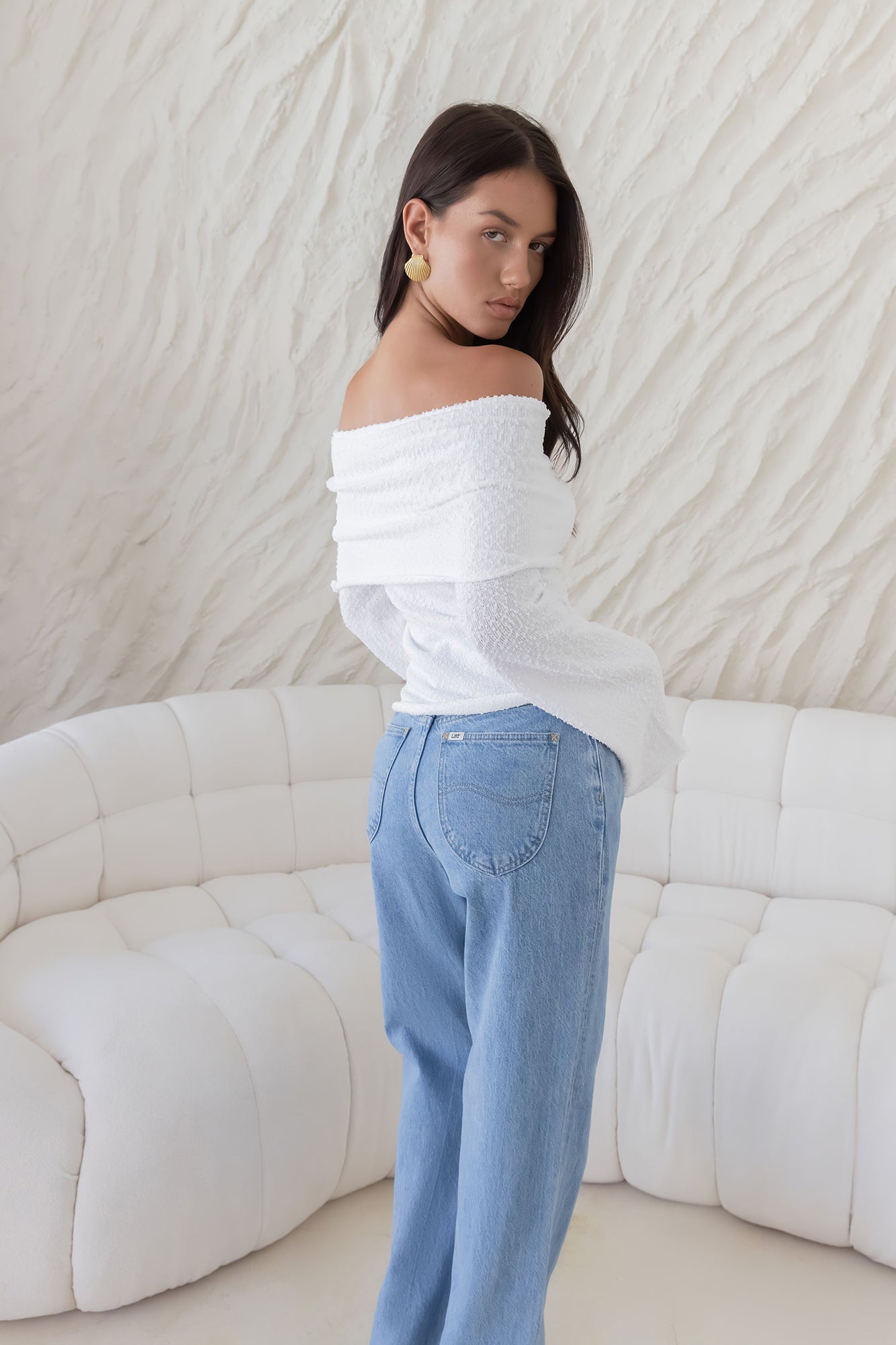 First Class Fantasy Off Shoulder Top White-Seaa Fashion