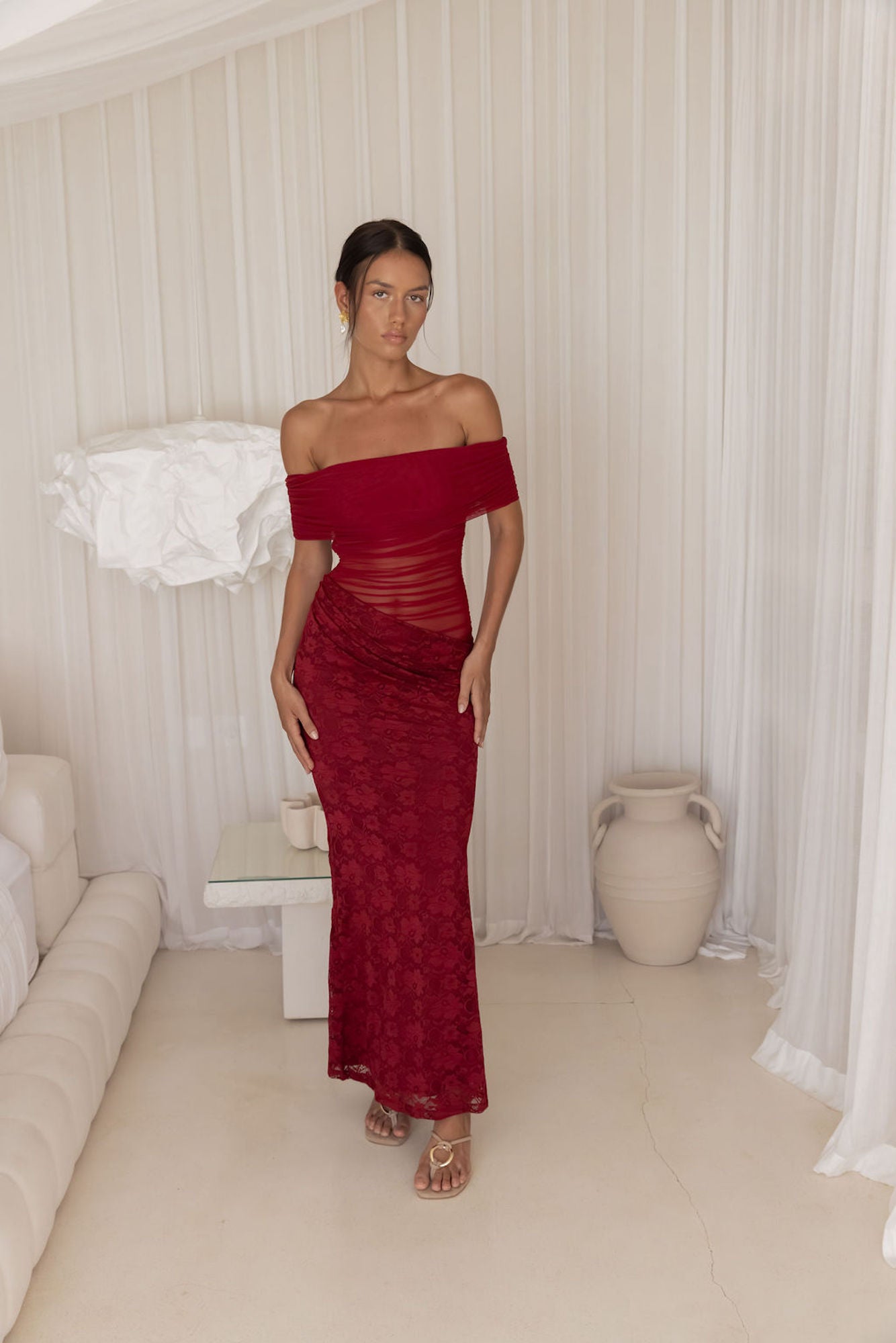 Emery Maxi Dress Plum-Seaa Fashion