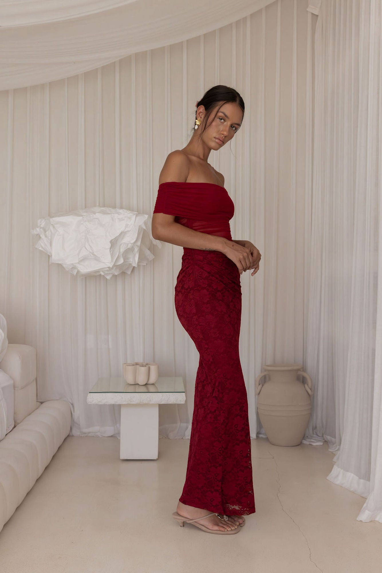 Emery Maxi Dress Plum-Seaa Fashion