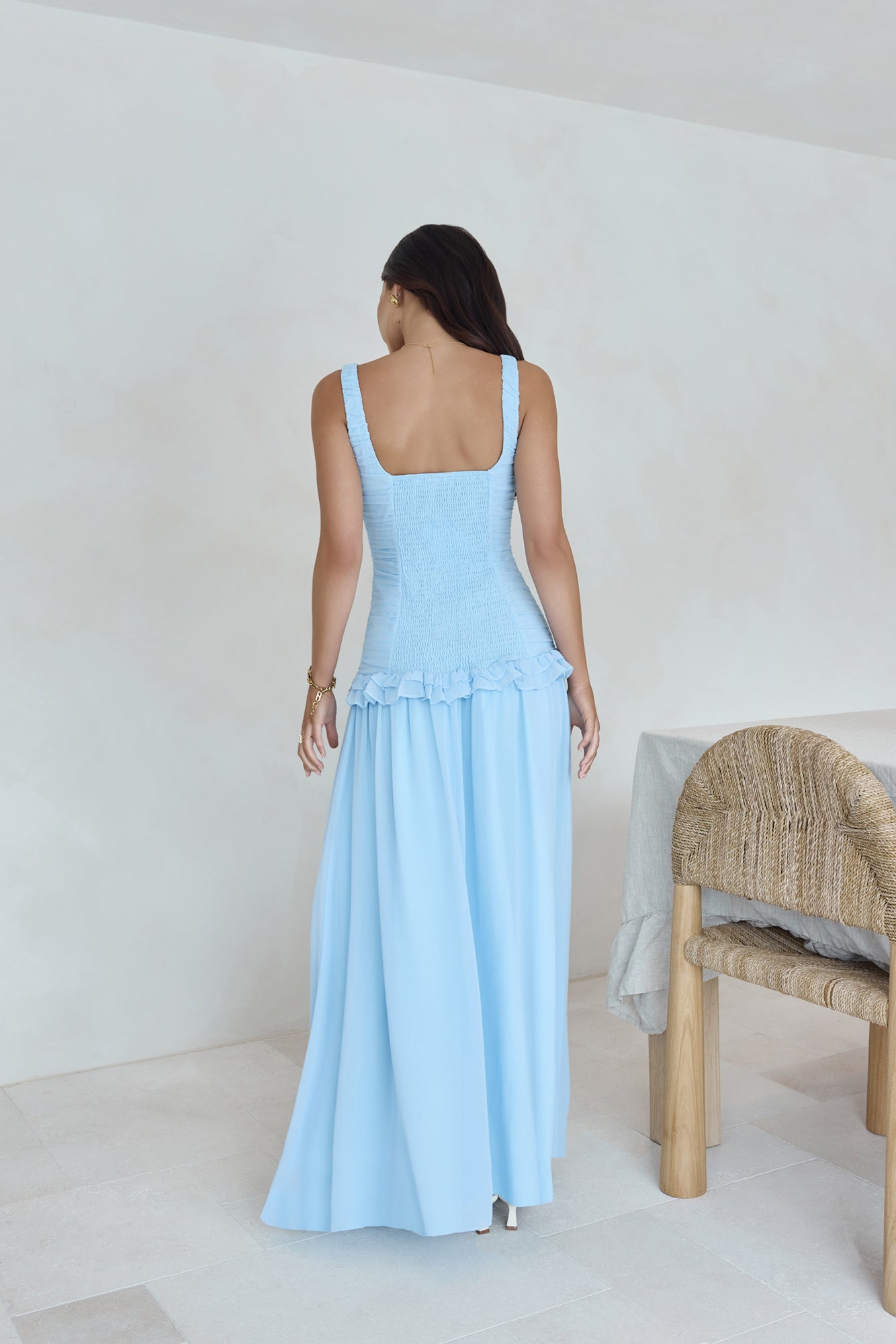 Shoreline Luxe Maxi Dress Blue-Seaa Fashion