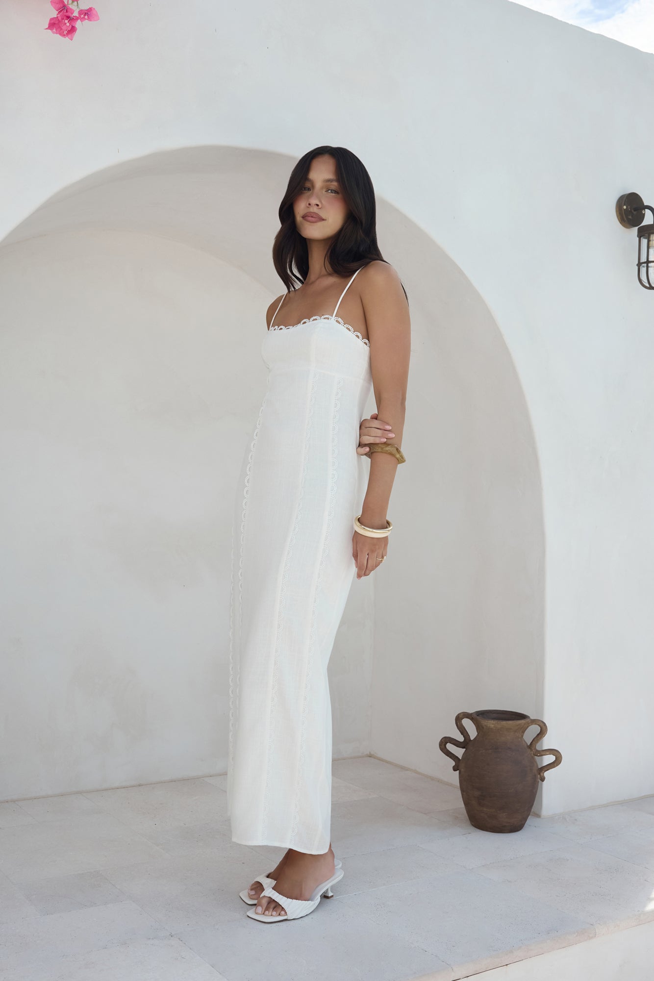 Moonlit Dance Maxi Dress White-Seaa Fashion