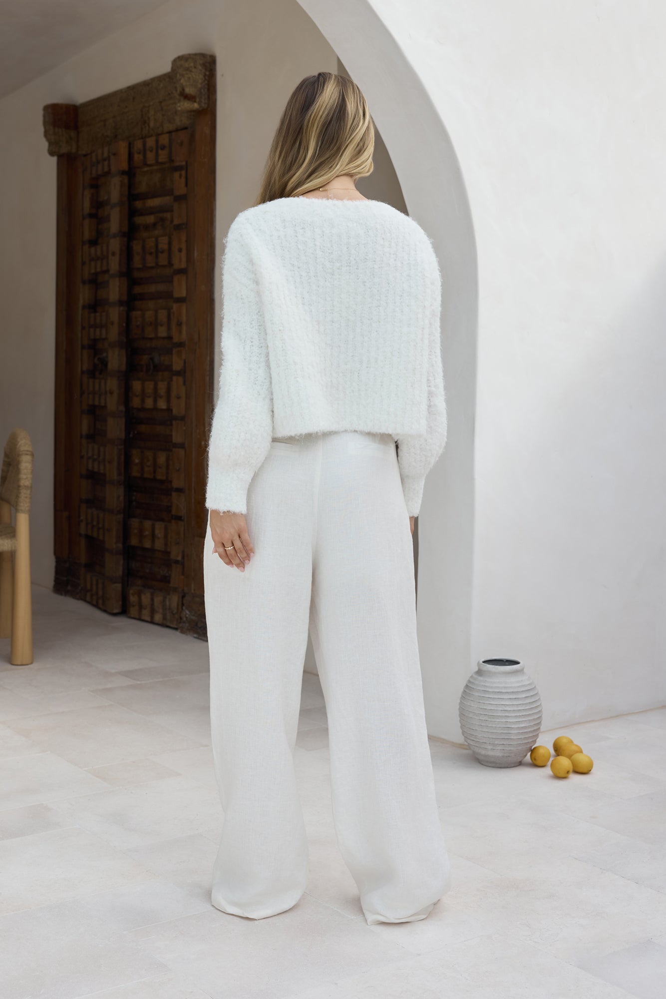 Ice Queen Knit Cardigan White-Seaa Fashion