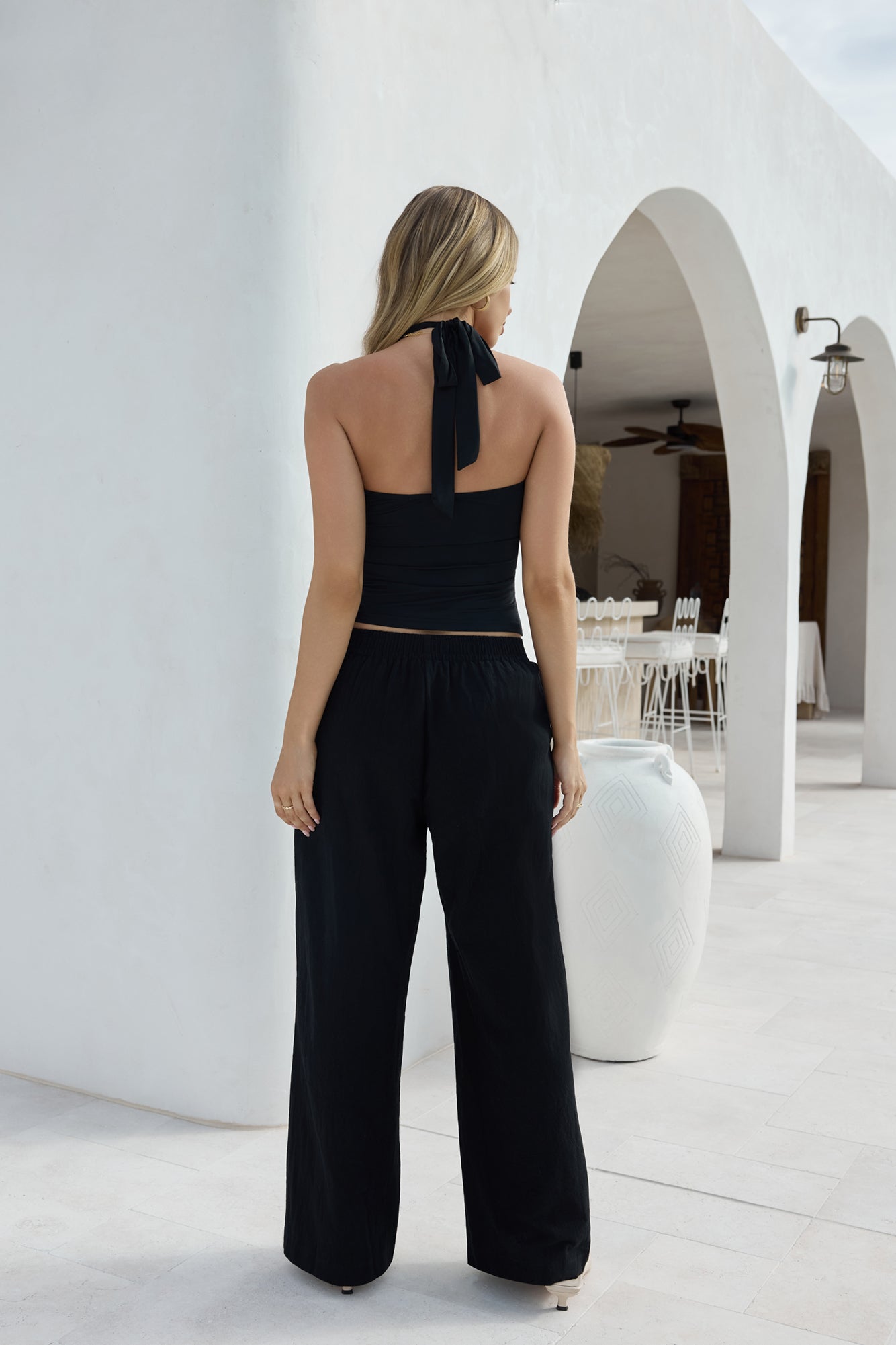 Coastal Charm Top Black-Seaa Fashion