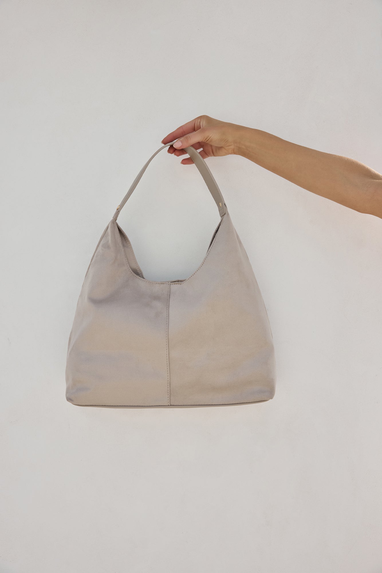 Tammy Shoulder Bag Mist Suede-Seaa Fashion