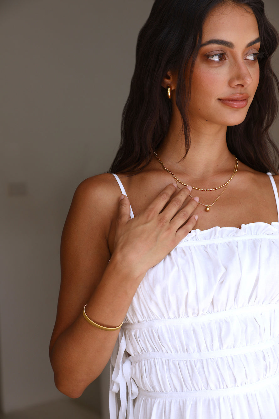 18k gold plated simplicity bracelet-Seaa Fashion