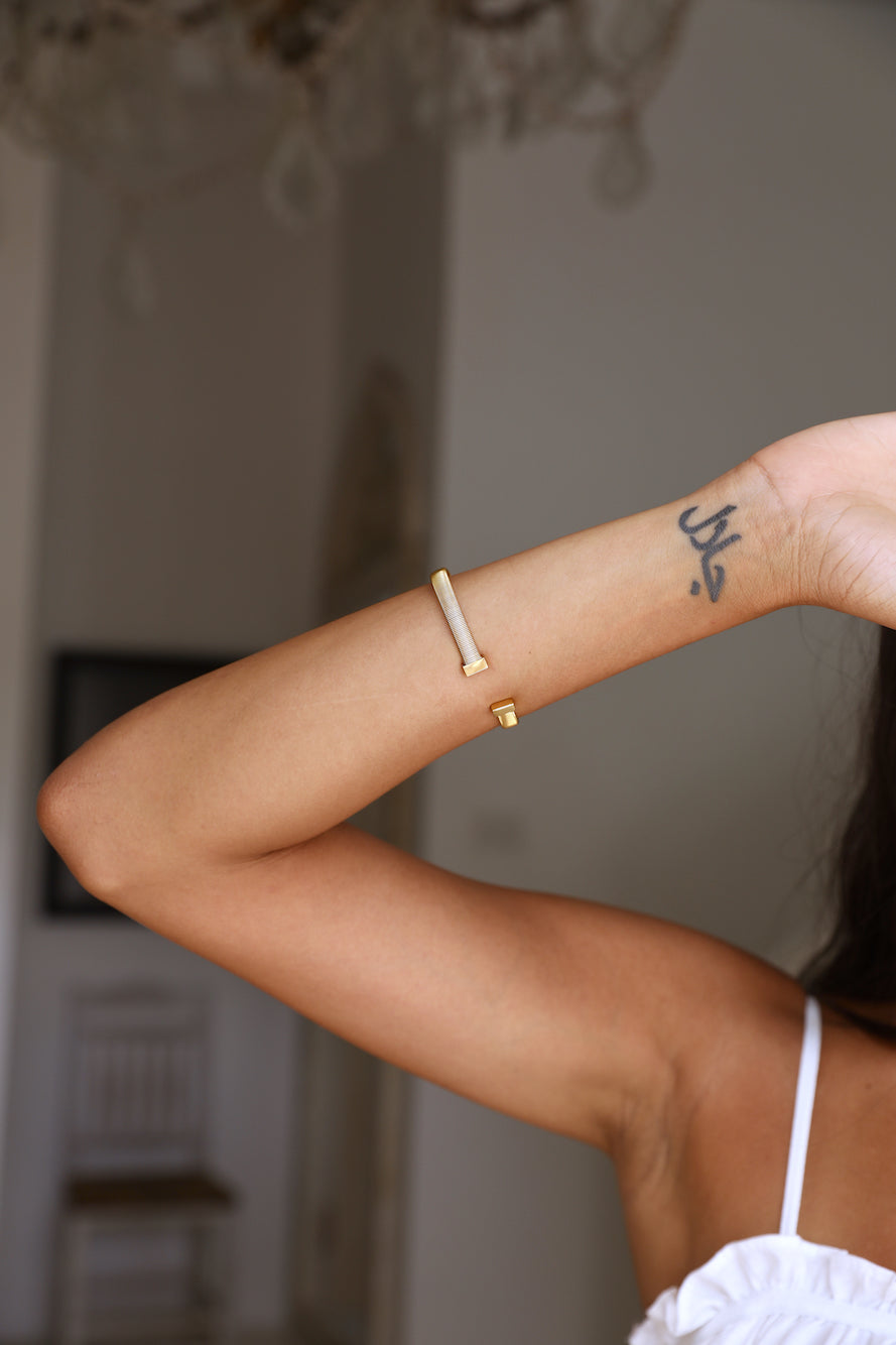 18k gold plated simplicity bracelet-Seaa Fashion