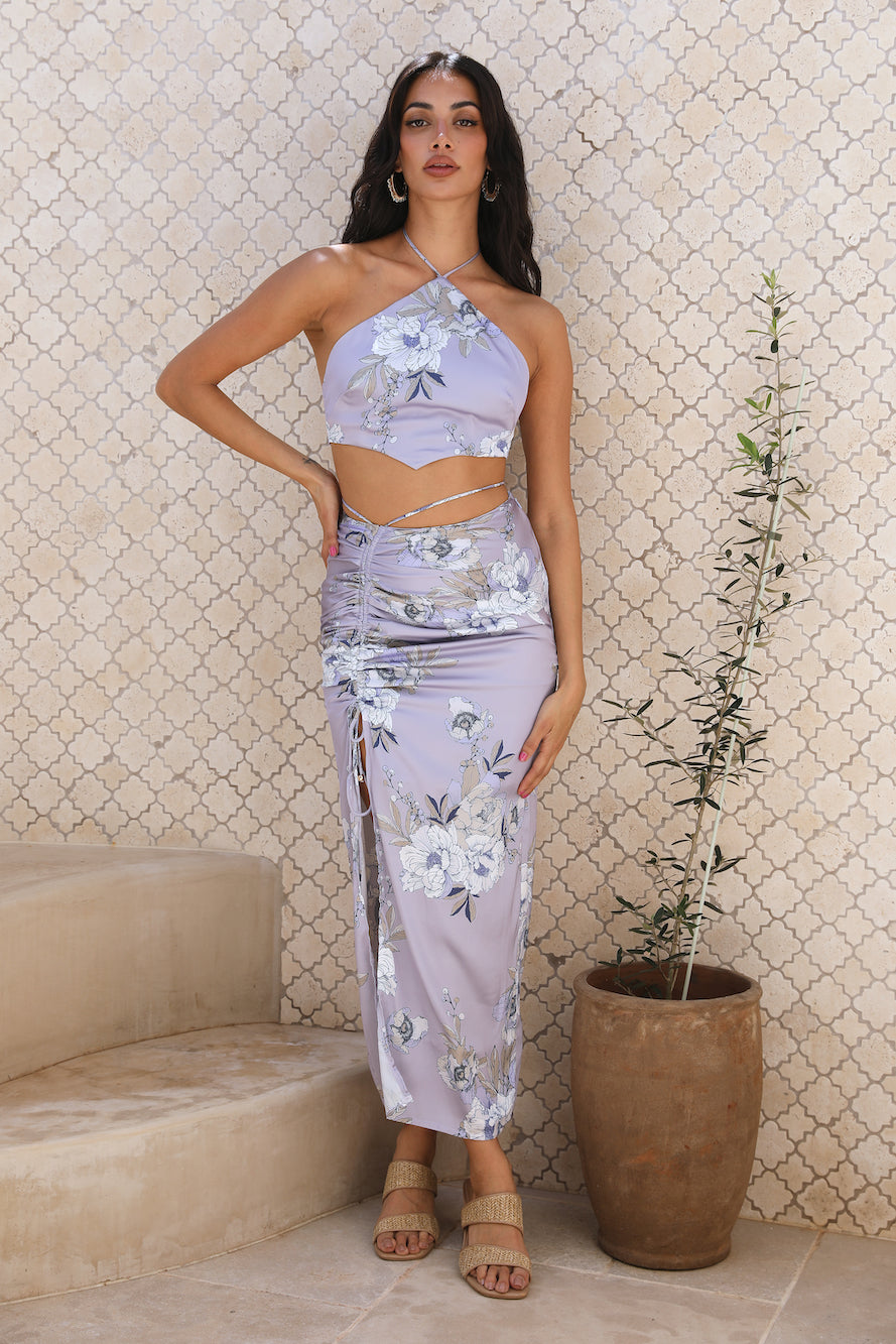 Drifting Away Maxi Skirt Lilac-Seaa Fashion