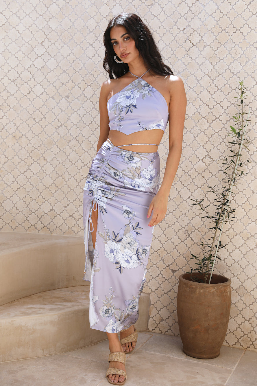 Drifting Away Maxi Skirt Lilac-Seaa Fashion
