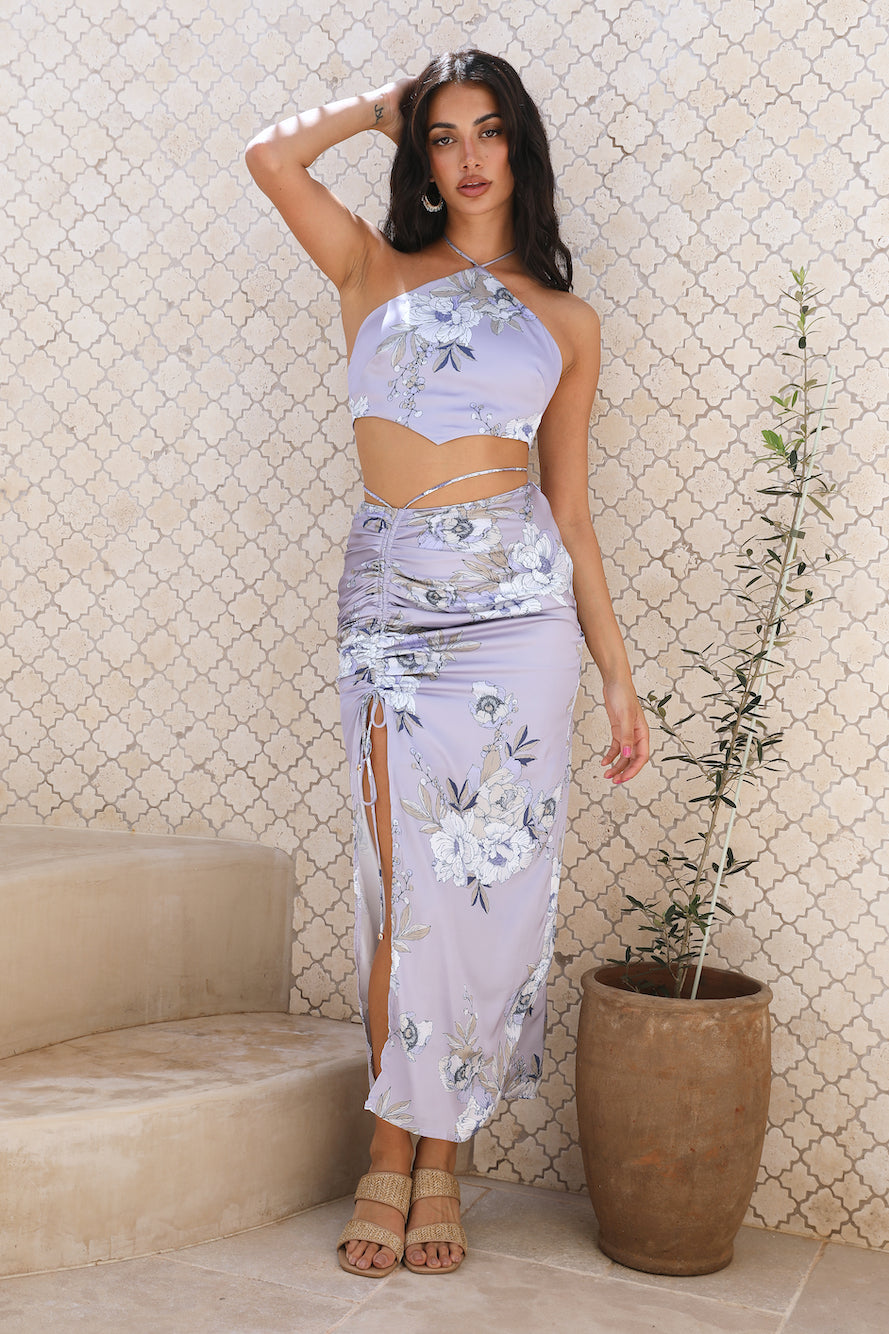 Drifting Away Maxi Skirt Lilac-Seaa Fashion