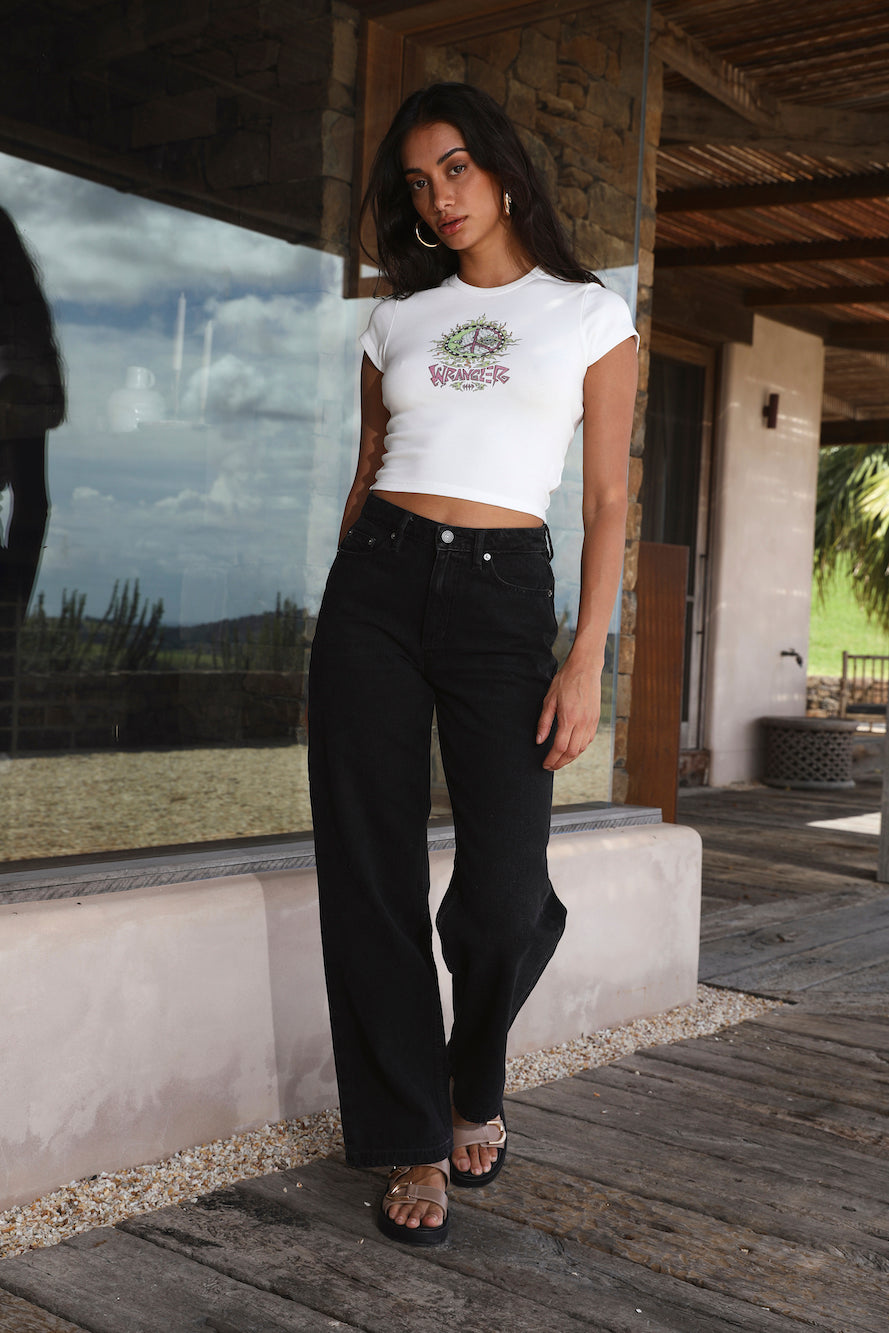 WRANGLER Baby Rib Tee Luna Union-Seaa Fashion