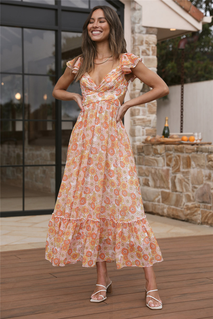Starting Over Maxi Dress Orange-Seaa Fashion