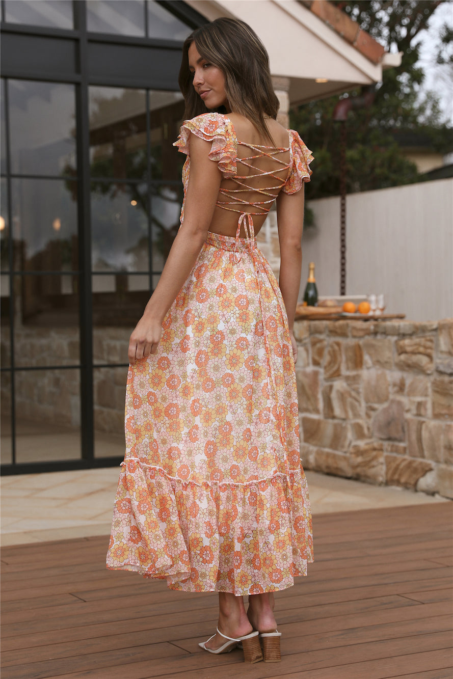 Starting Over Maxi Dress Orange-Seaa Fashion