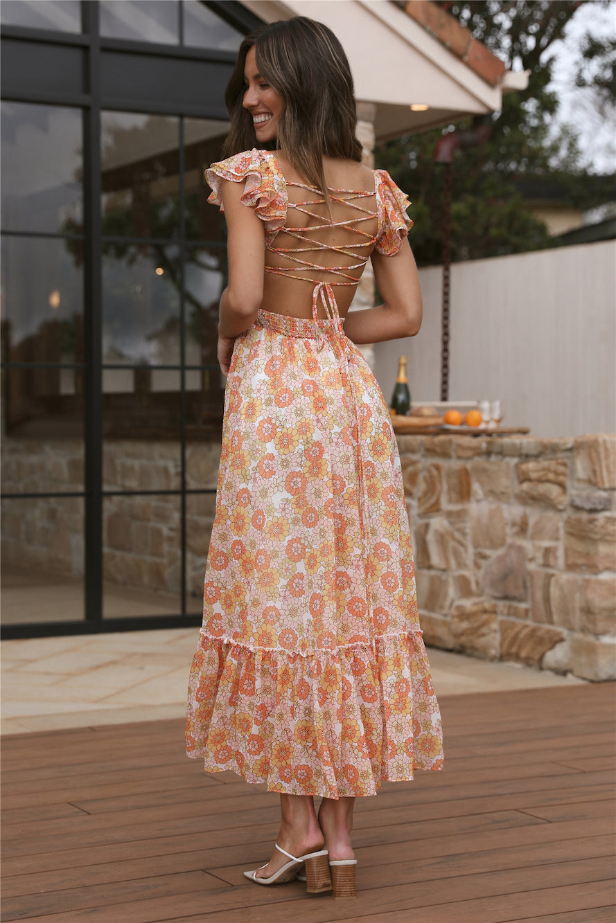 Starting Over Maxi Dress Orange-Seaa Fashion