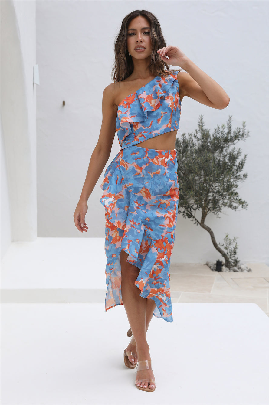 Happy Place Midi Skirt Floral-Seaa Fashion